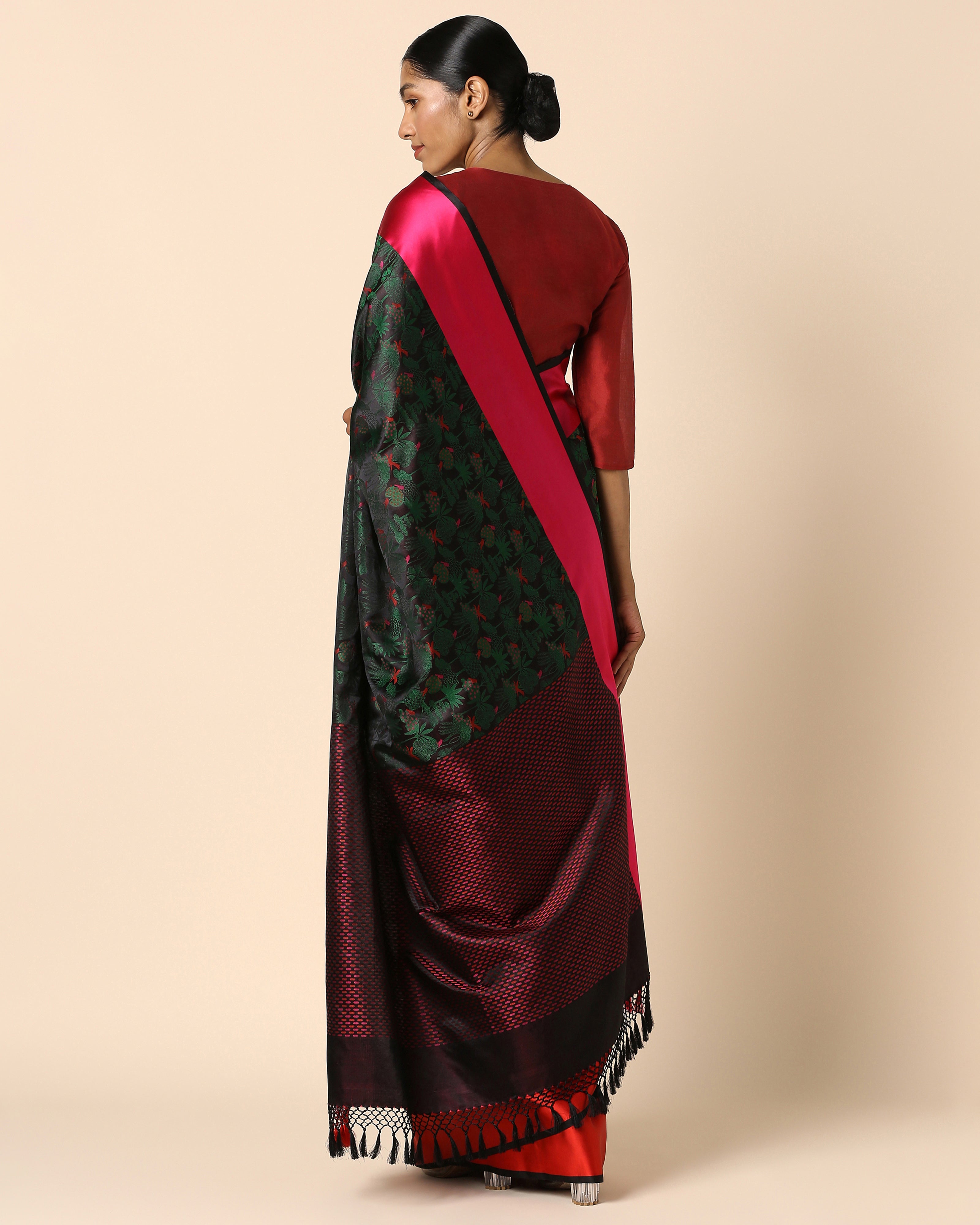 Ananta Banarasi Tanchoi Silk Saree
