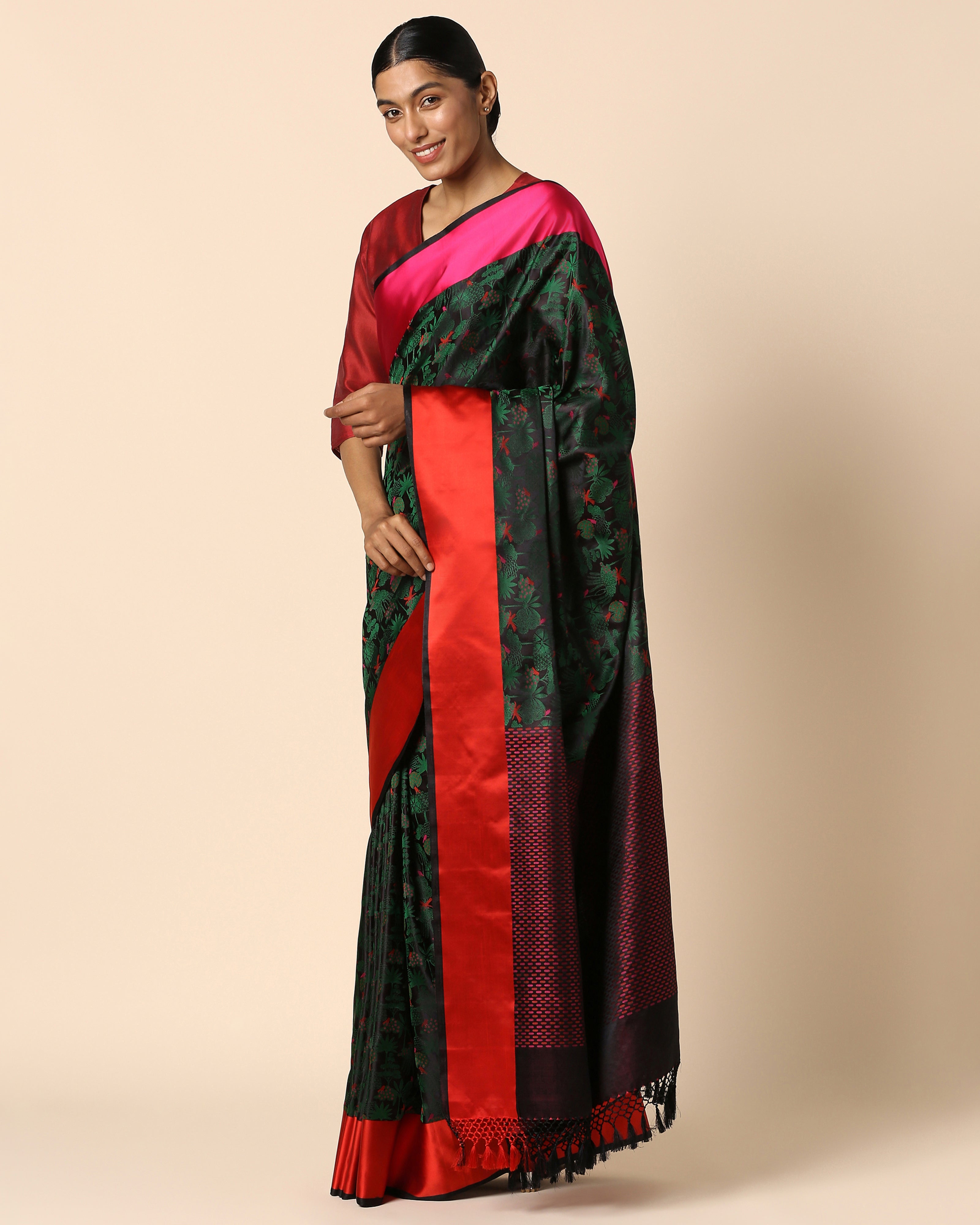 Ananta Banarasi Tanchoi Silk Saree
