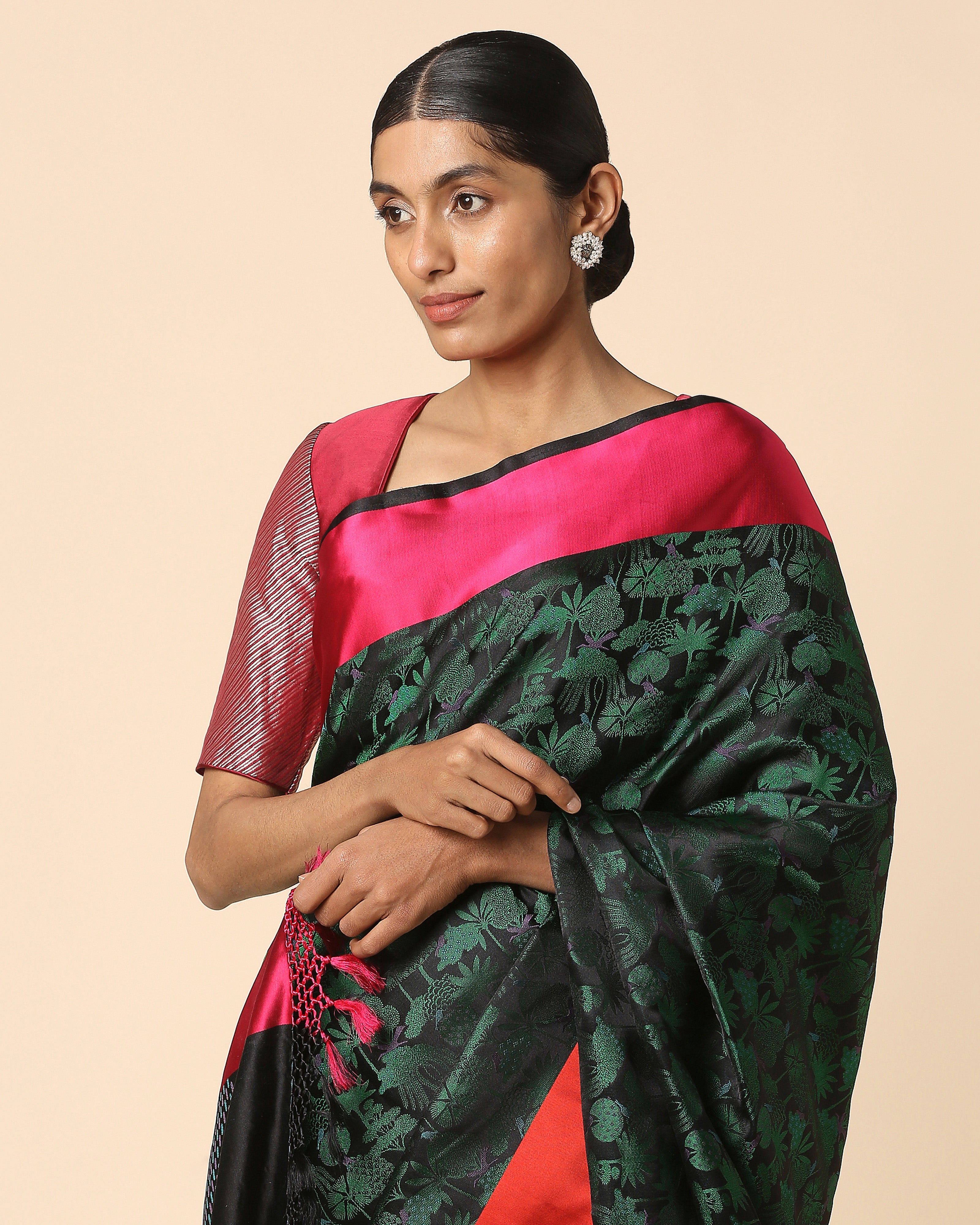 Ananta Banarasi Tanchoi Silk Saree