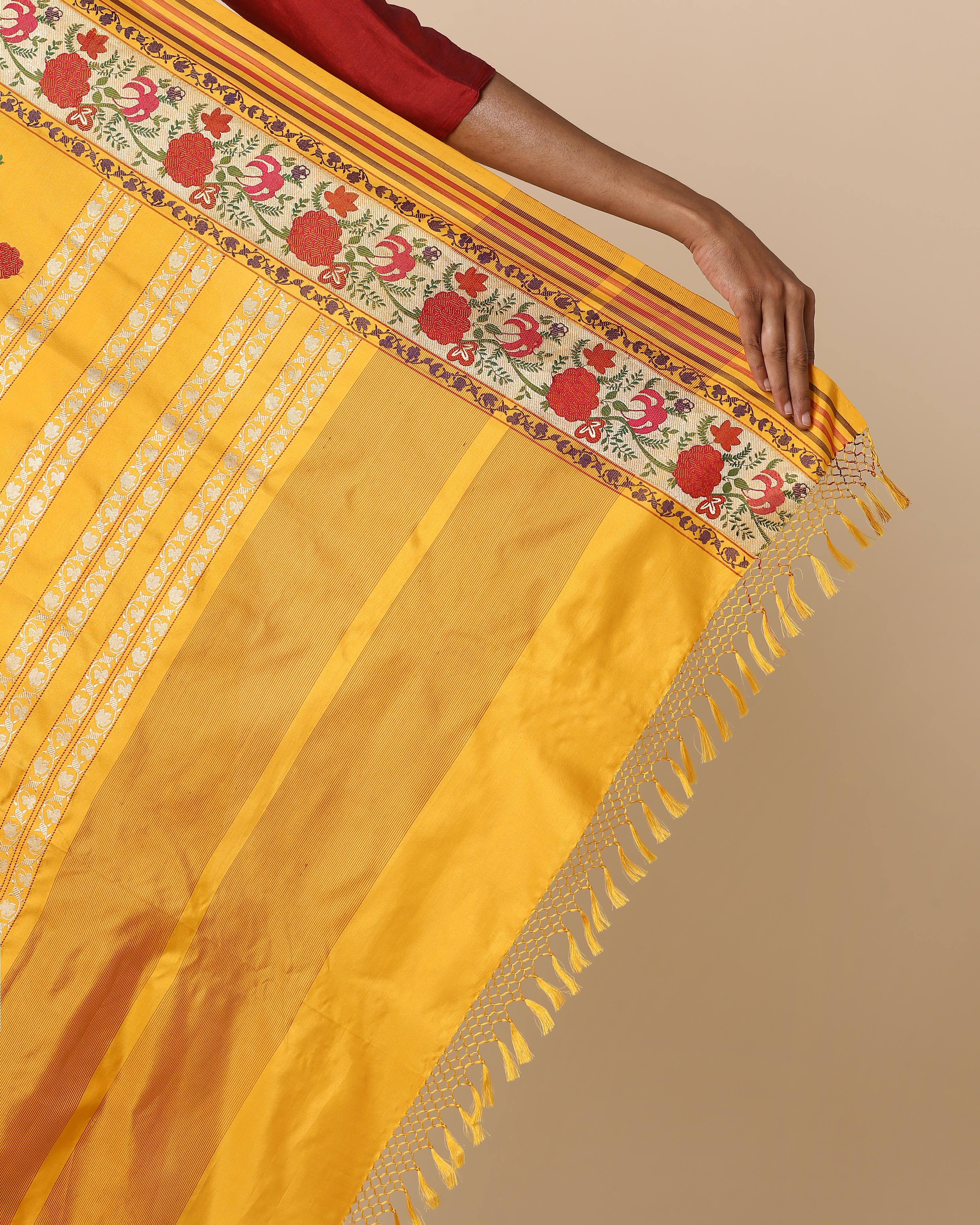 Annanda Banarasi Kadwa Silk Saree