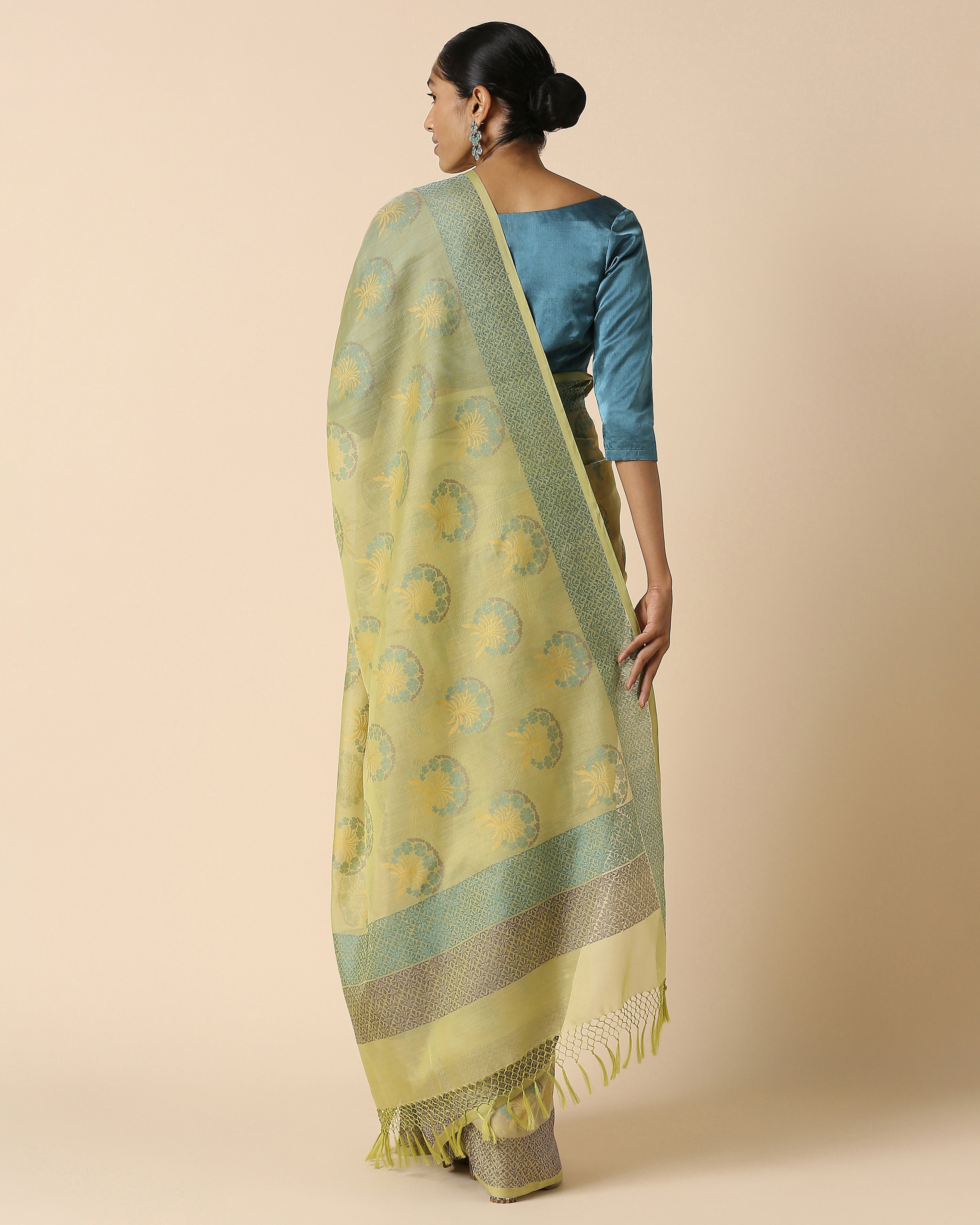 Anwitha Banarasi Jamdani Silk Cotton Saree