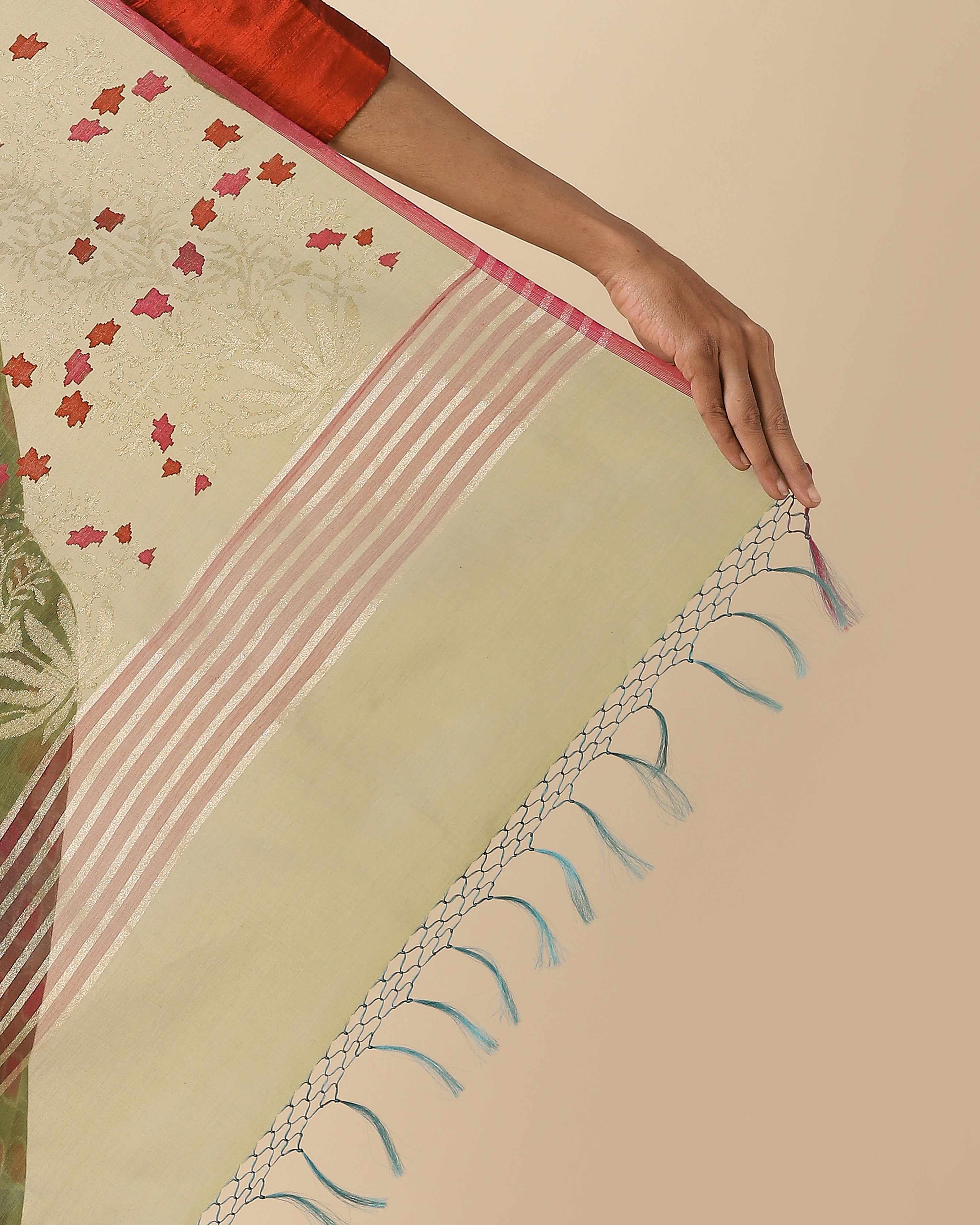 Purala Banarasi Jamdani Silk Cotton Saree