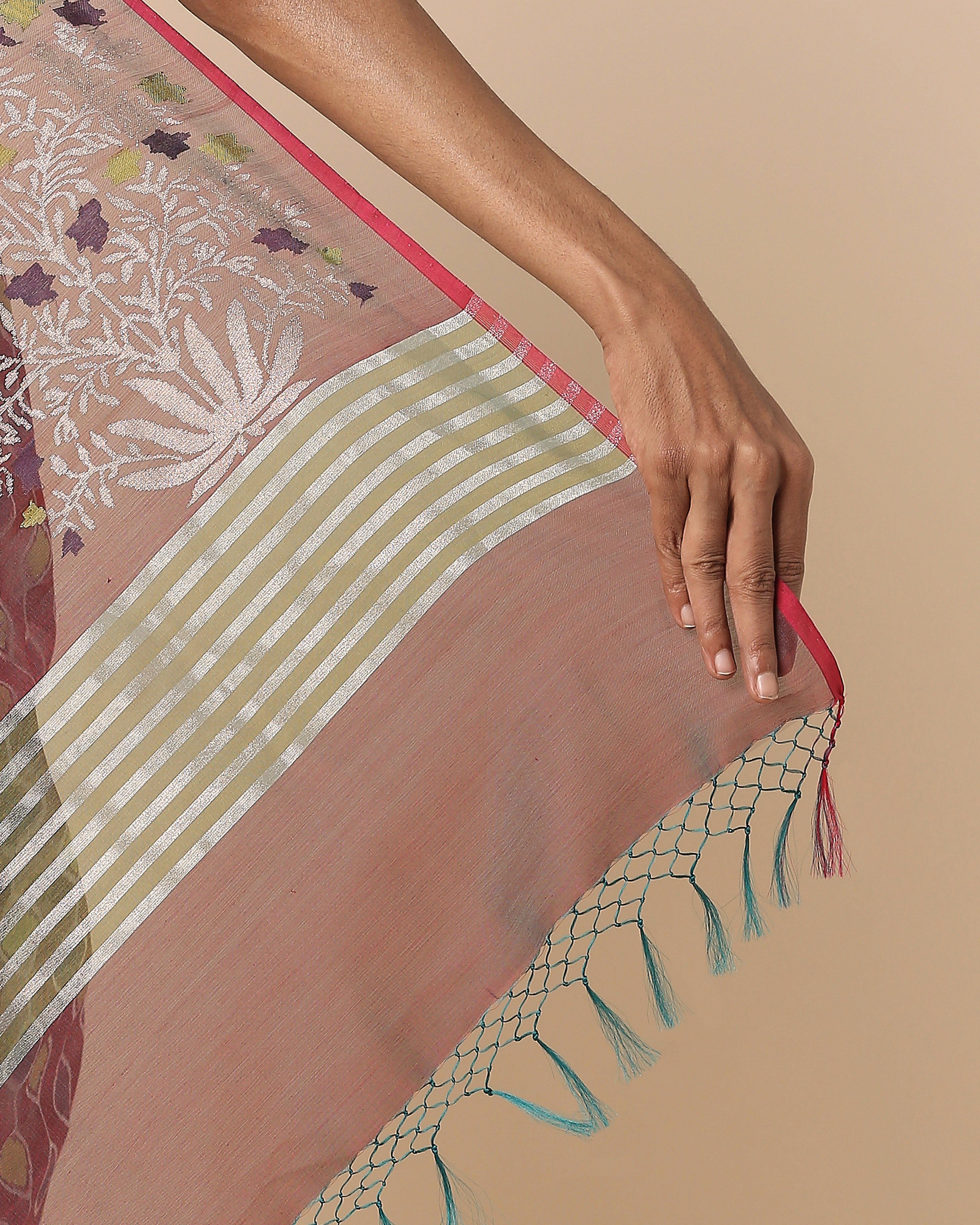 Purala Banarasi Jamdani Silk Cotton Saree