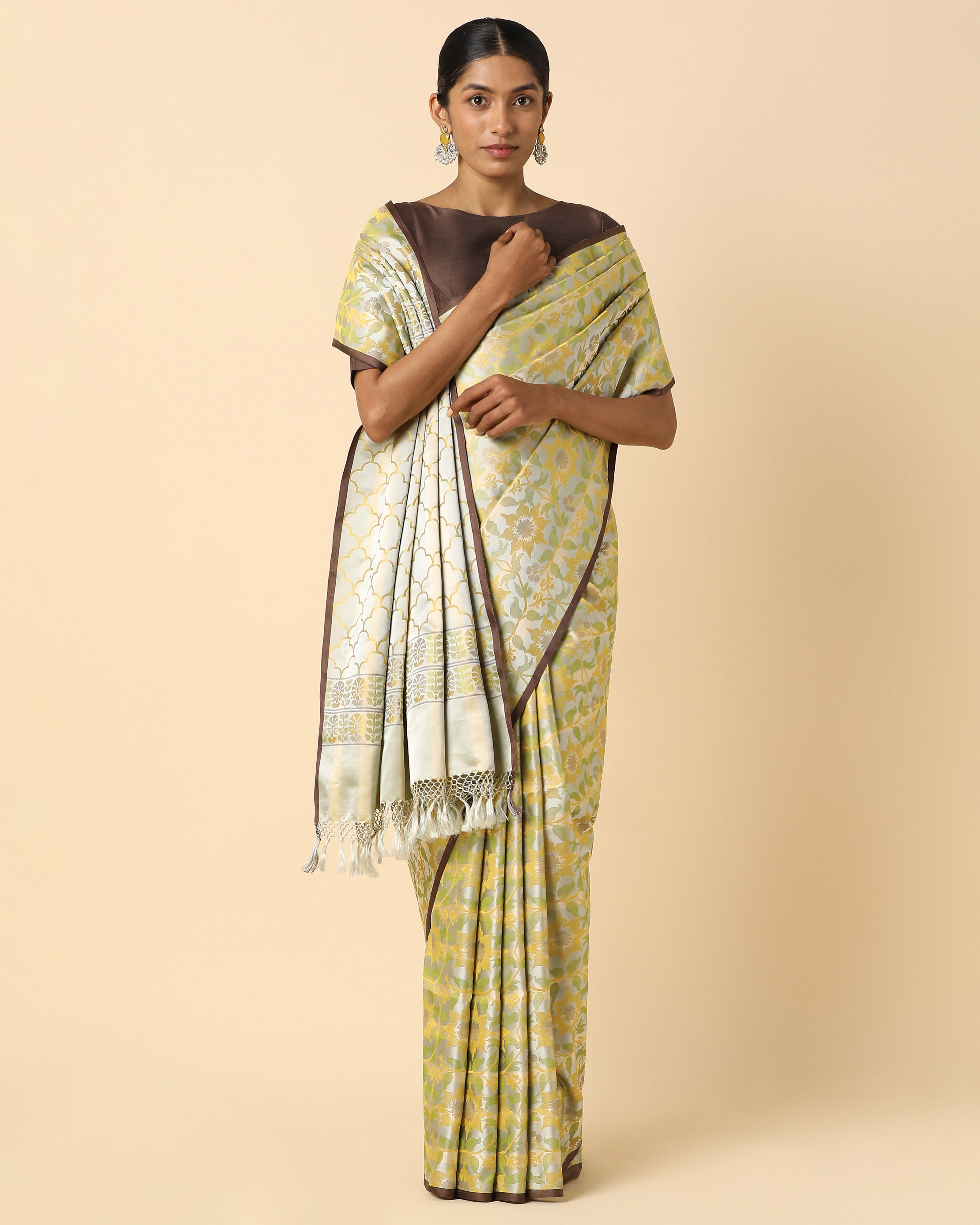 Sarvani Banarasi Tanchoi Silk Saree