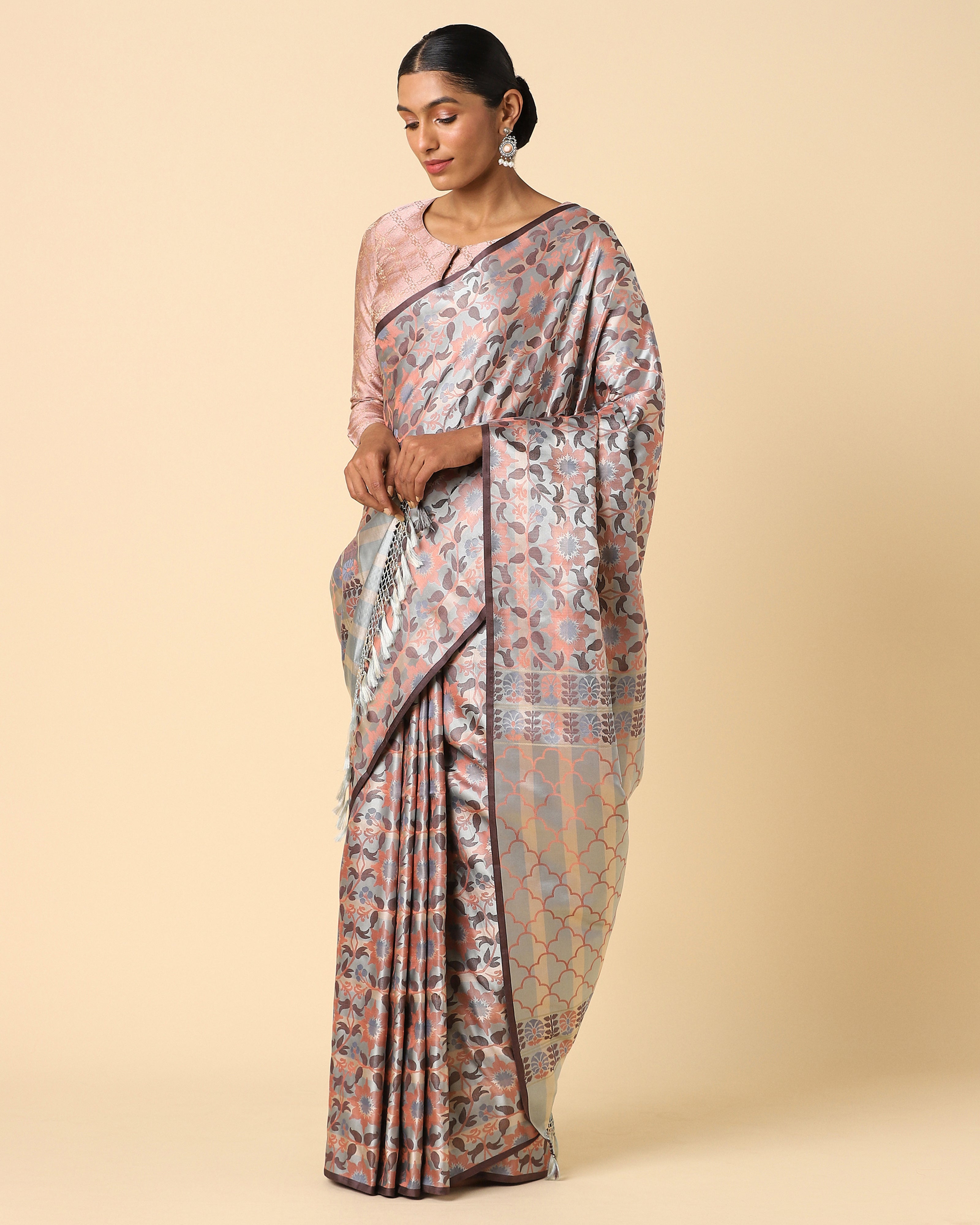 Sarvani Banarasi Tanchoi Silk Saree