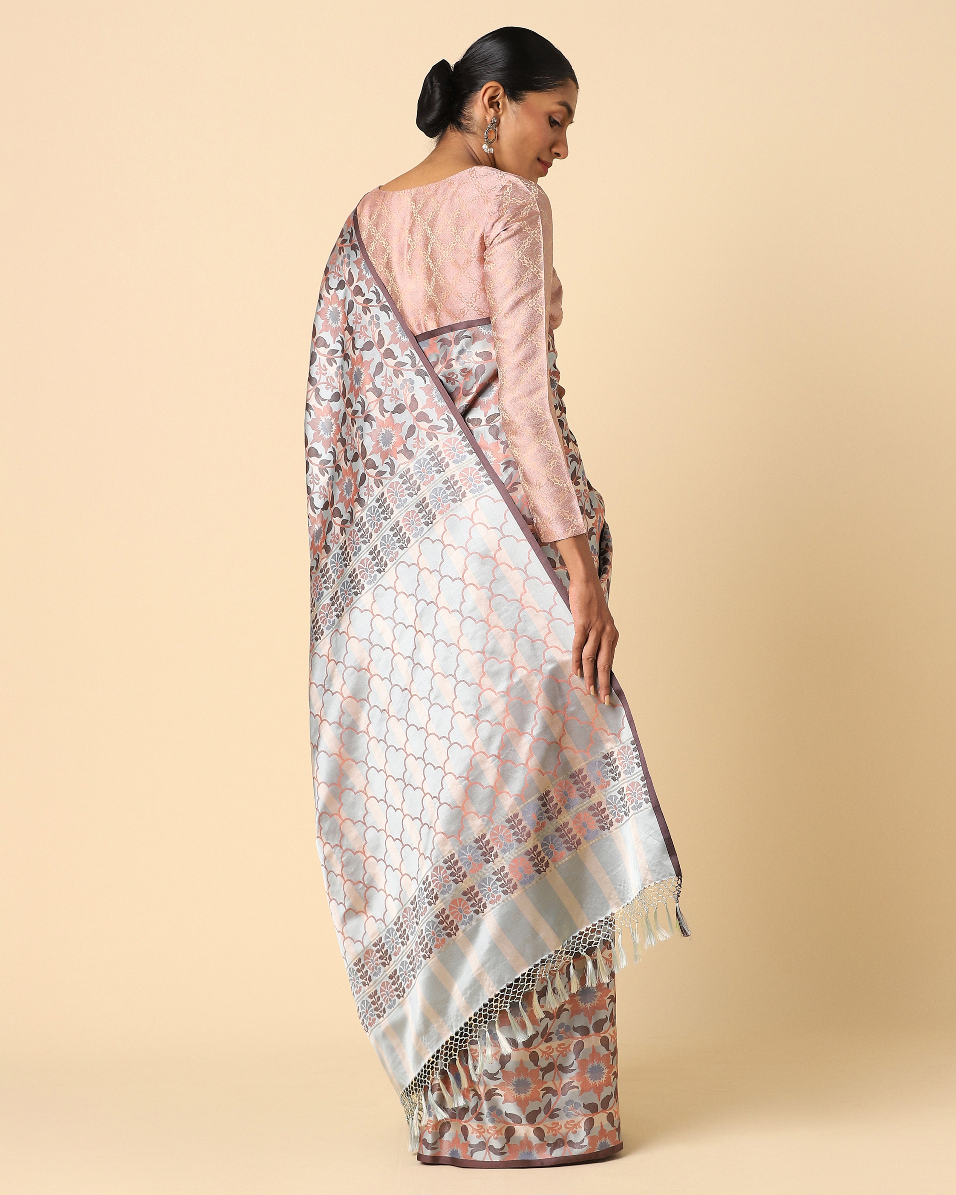 Sarvani Banarasi Tanchoi Silk Saree