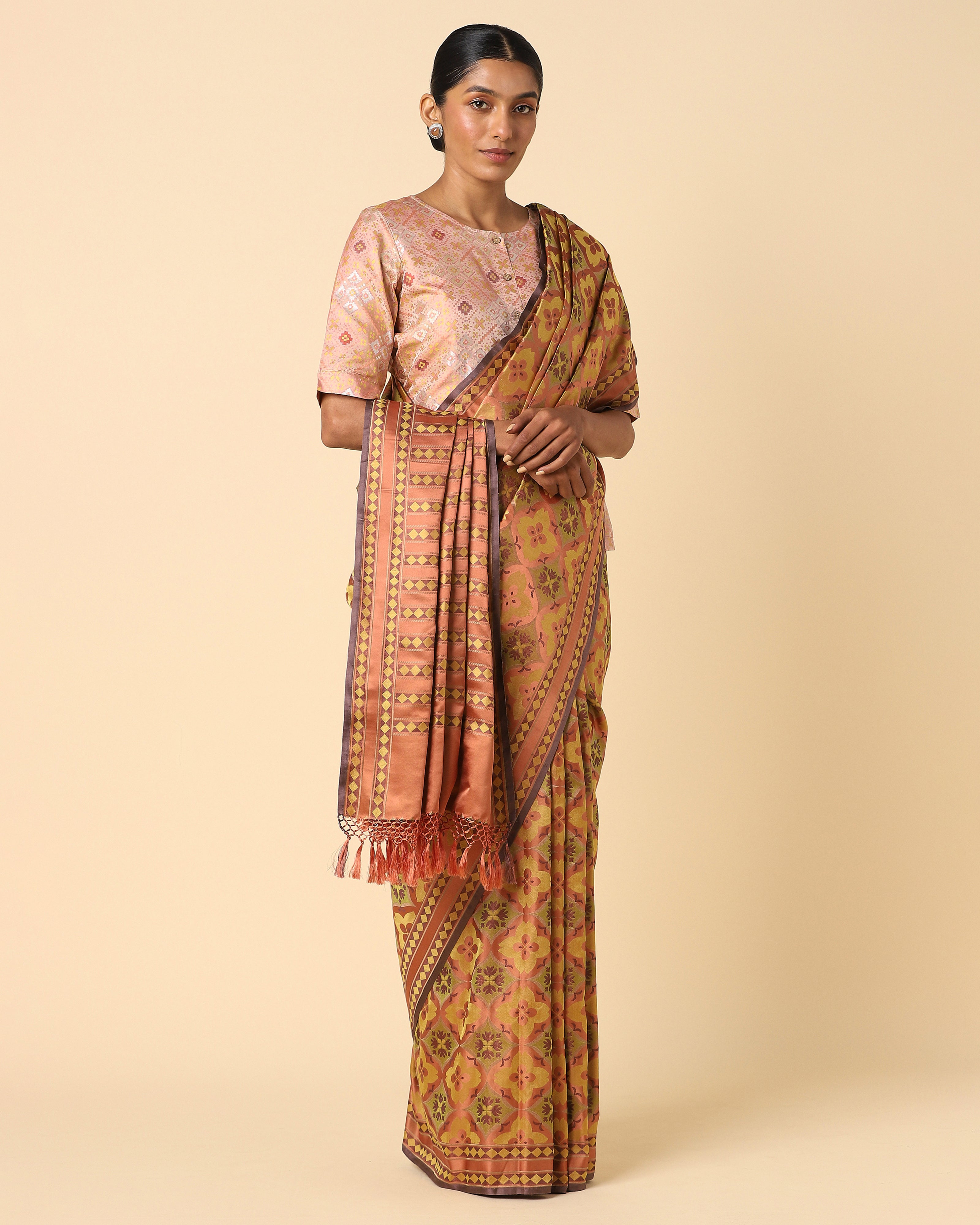 Shayma Banarasi Tanchoi Silk Saree