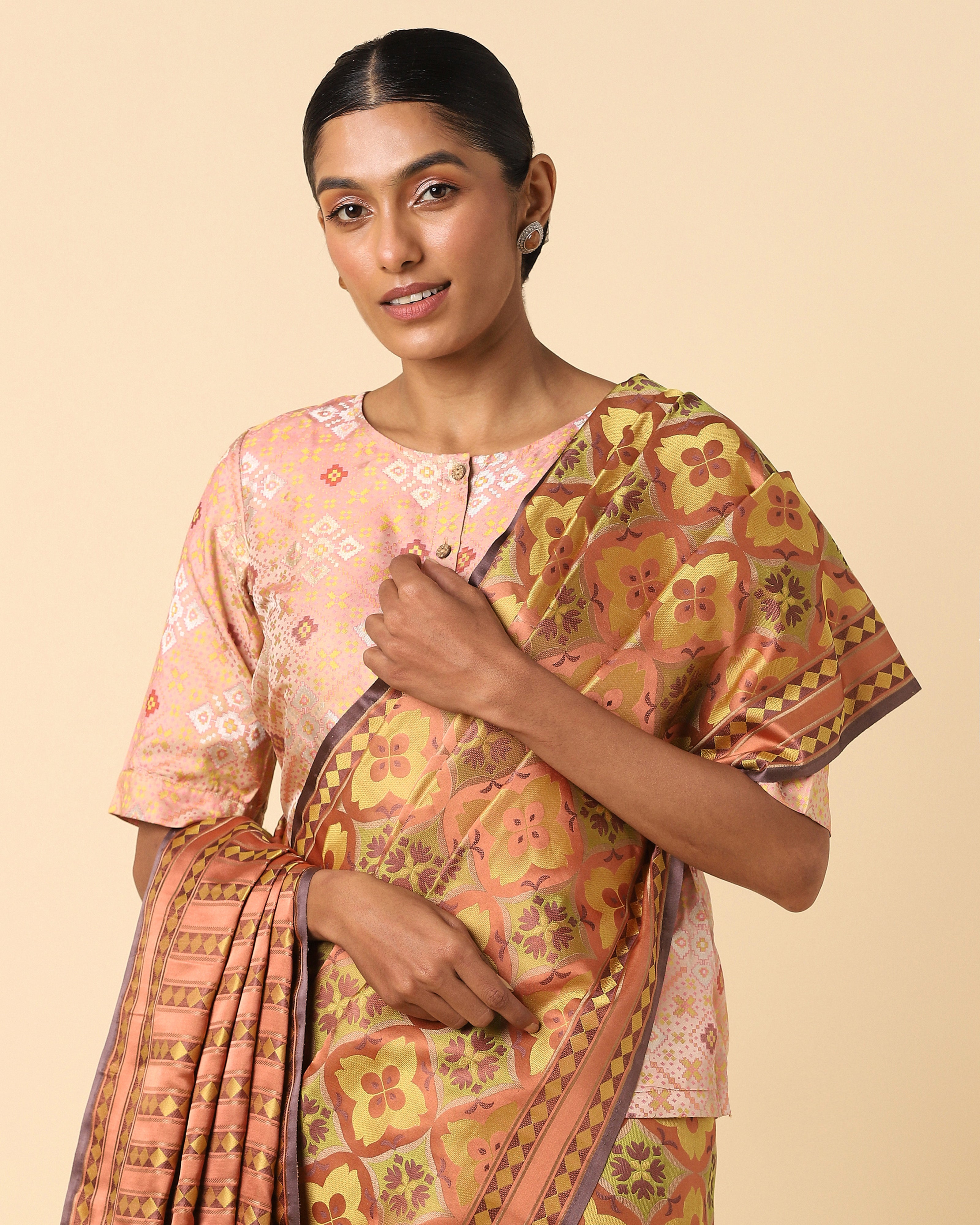 Shayma Banarasi Tanchoi Silk Saree