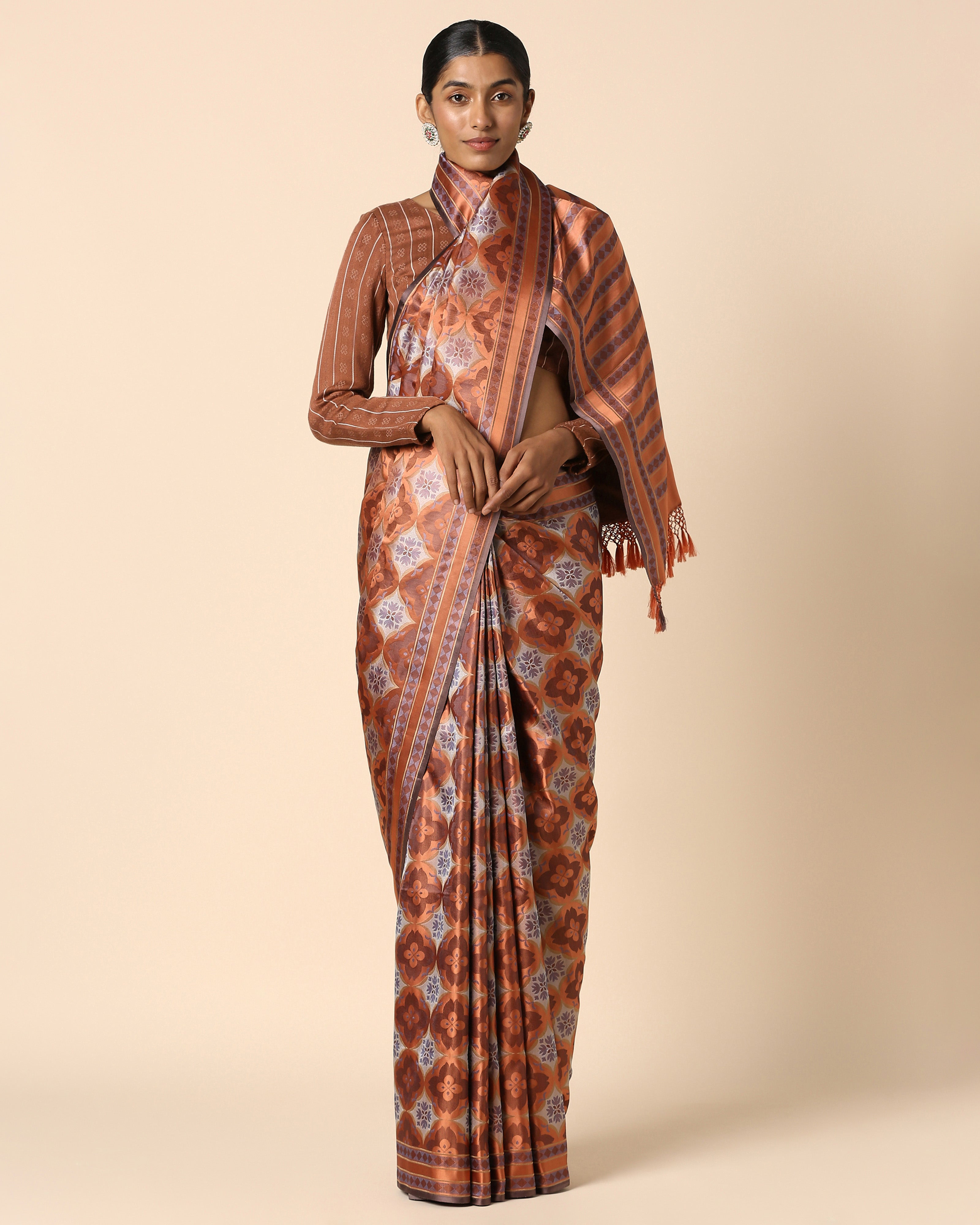 Shayma Banarasi Tanchoi Silk Saree