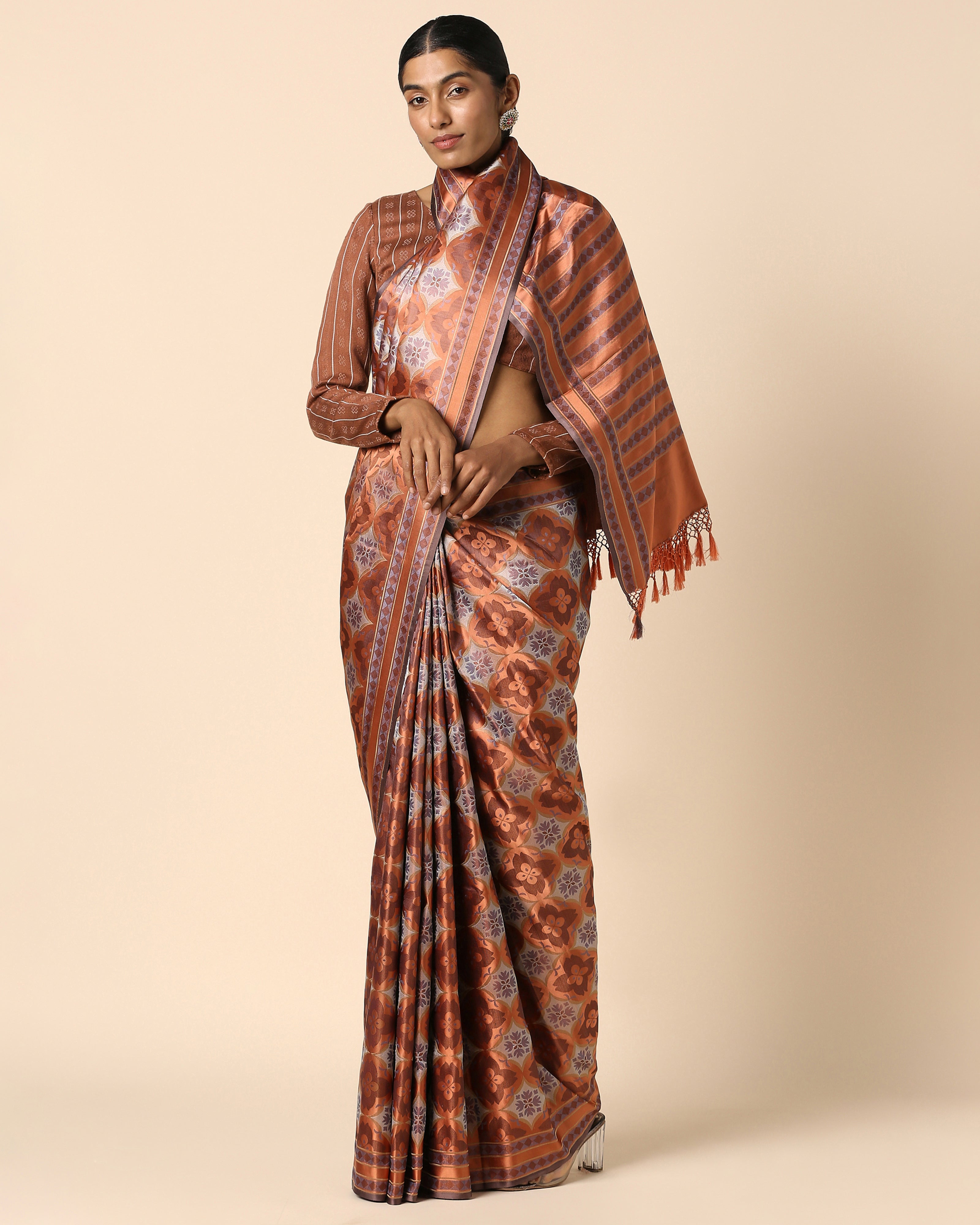 Shayma Banarasi Tanchoi Silk Saree