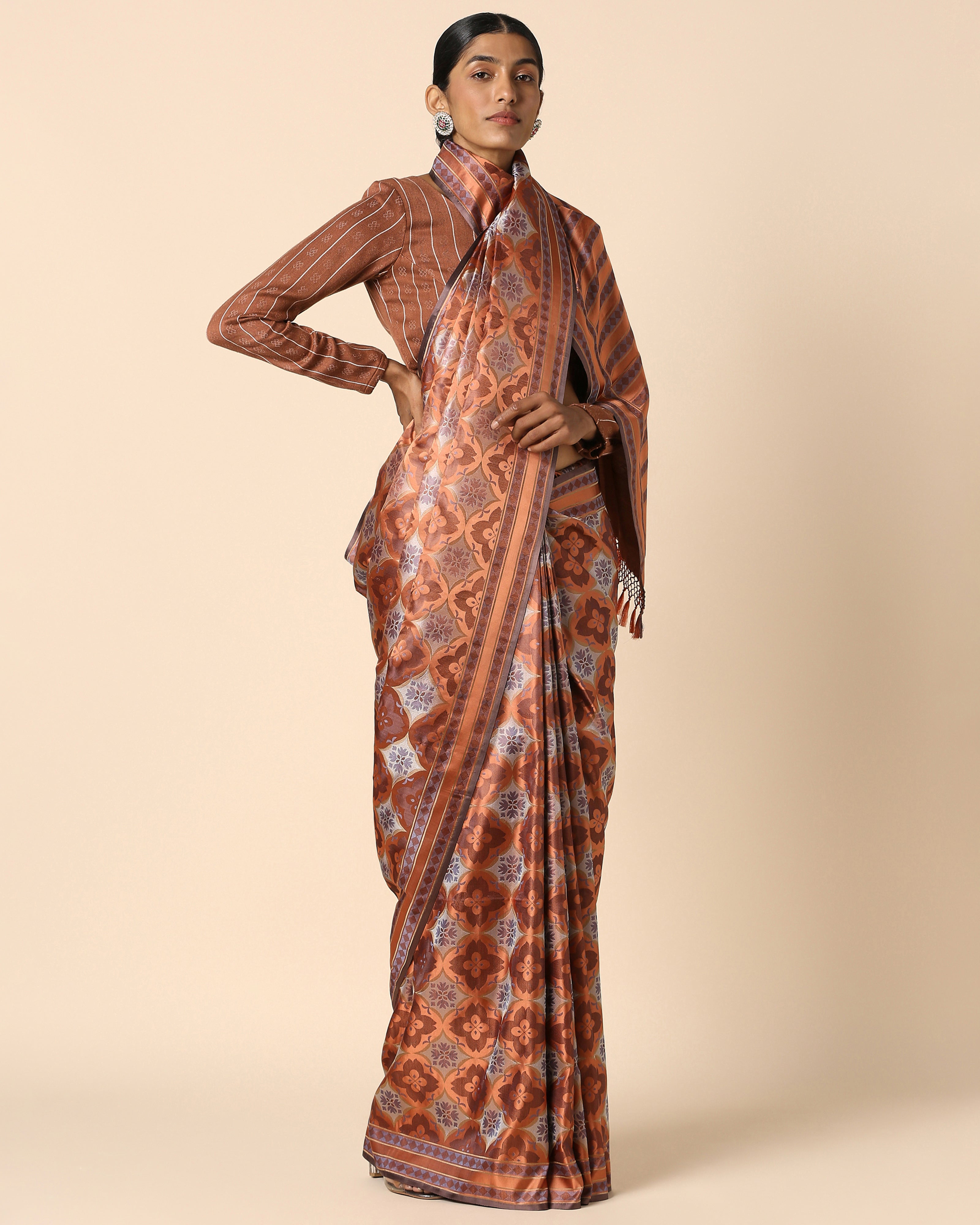 Shayma Banarasi Tanchoi Silk Saree