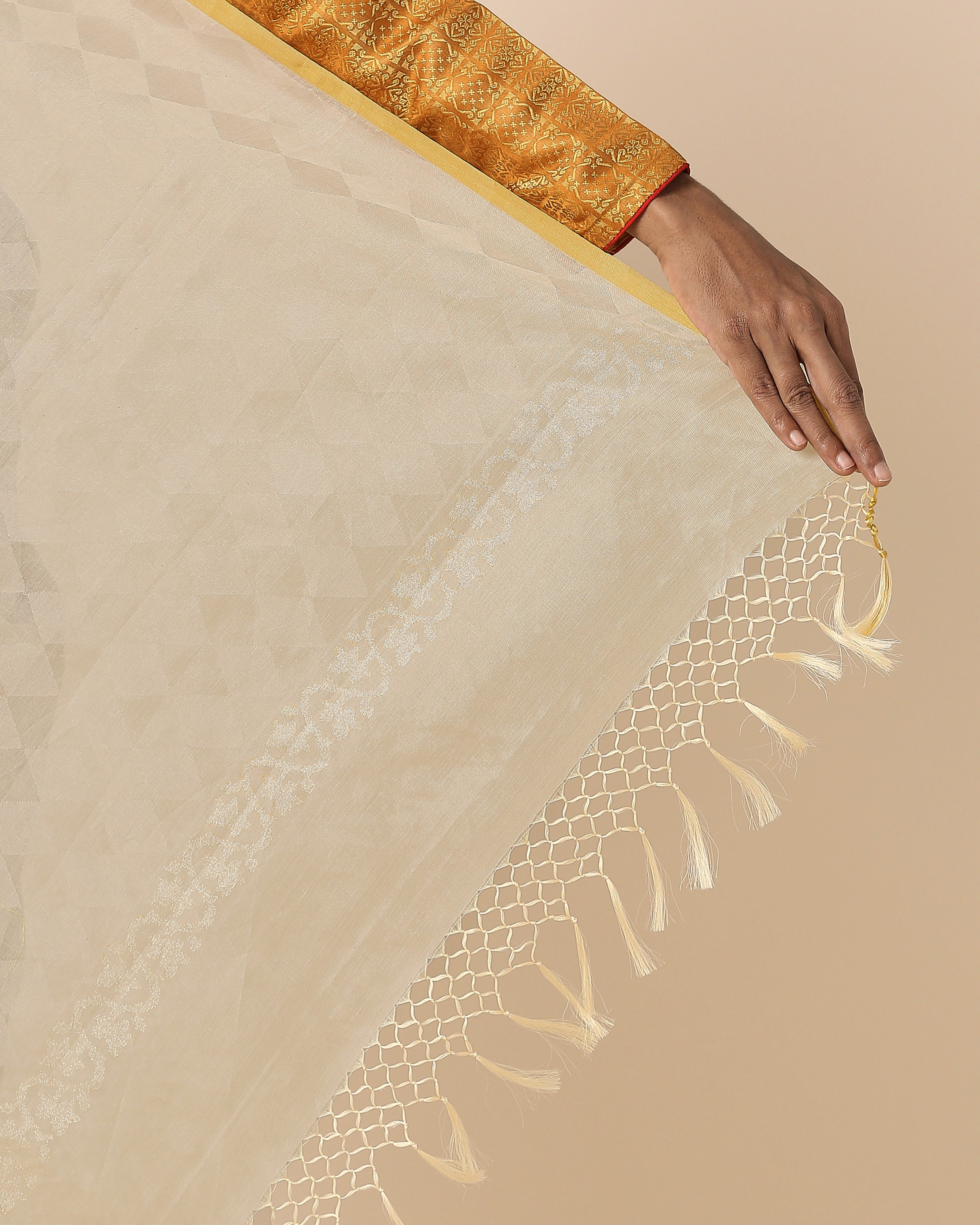 Virama Banarasi Jamdani Silk Cotton Saree