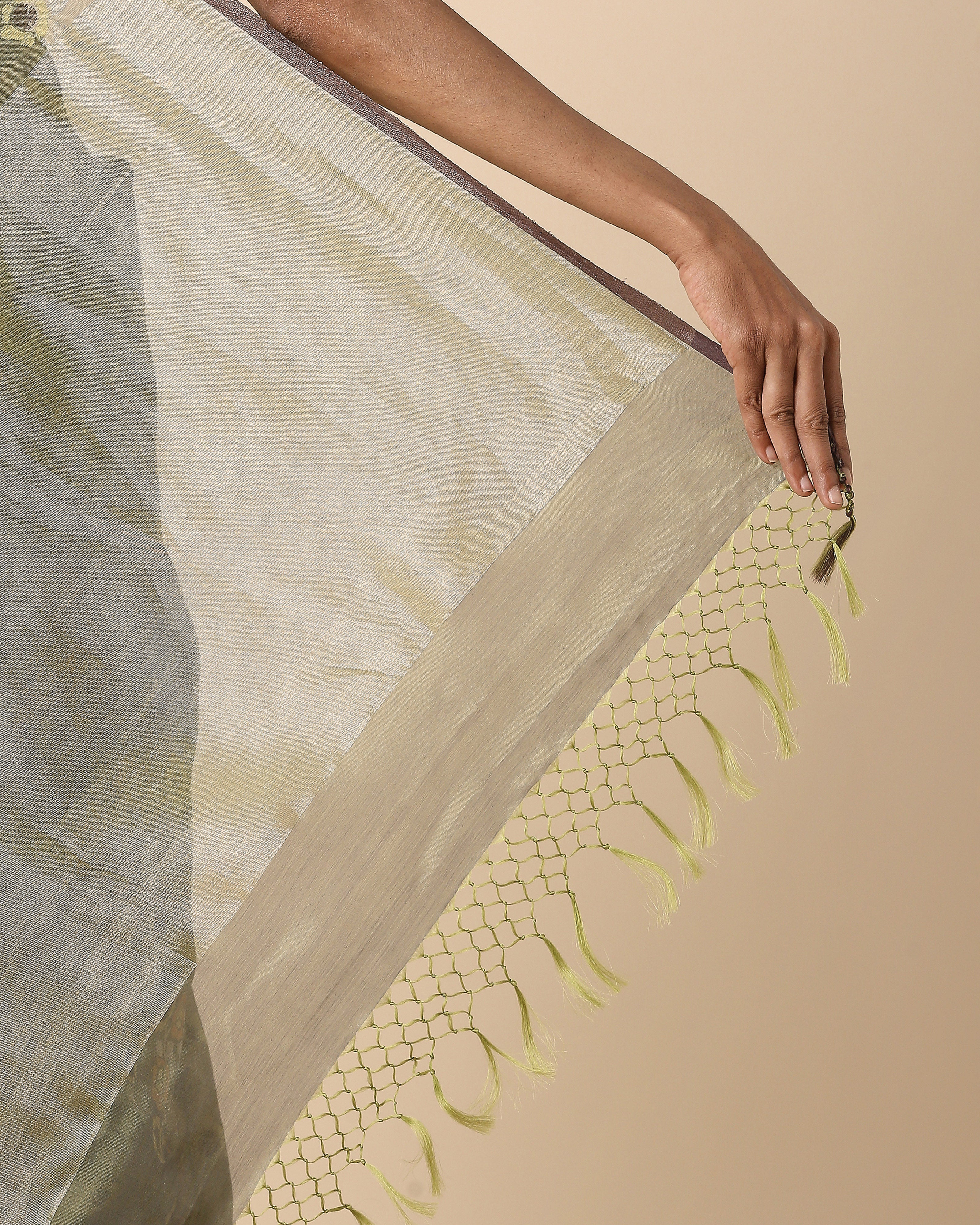 Aja Banarasi Jamdani Silk Cotton Saree
