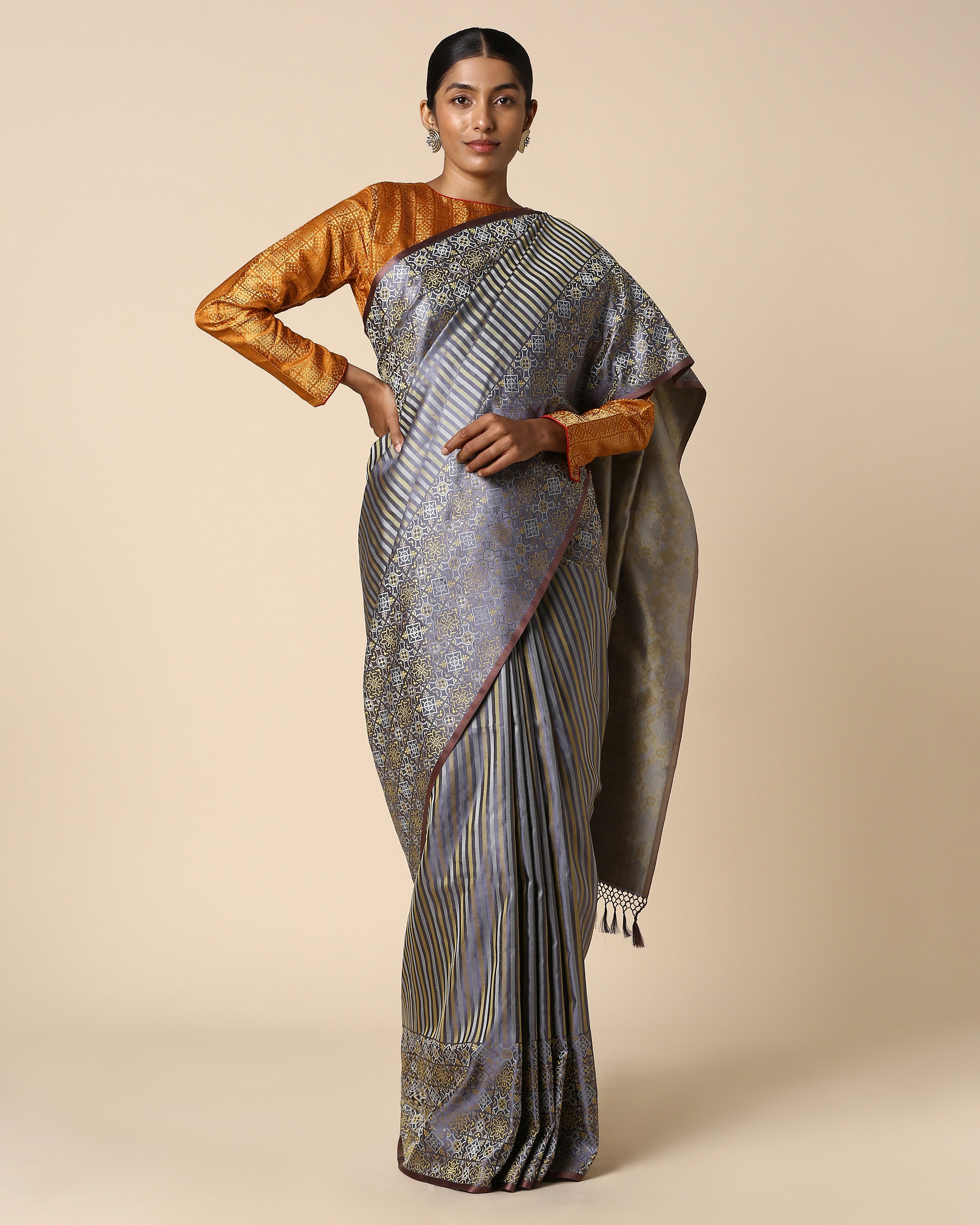 Shoolin Banarasi Tanchoi Silk Saree