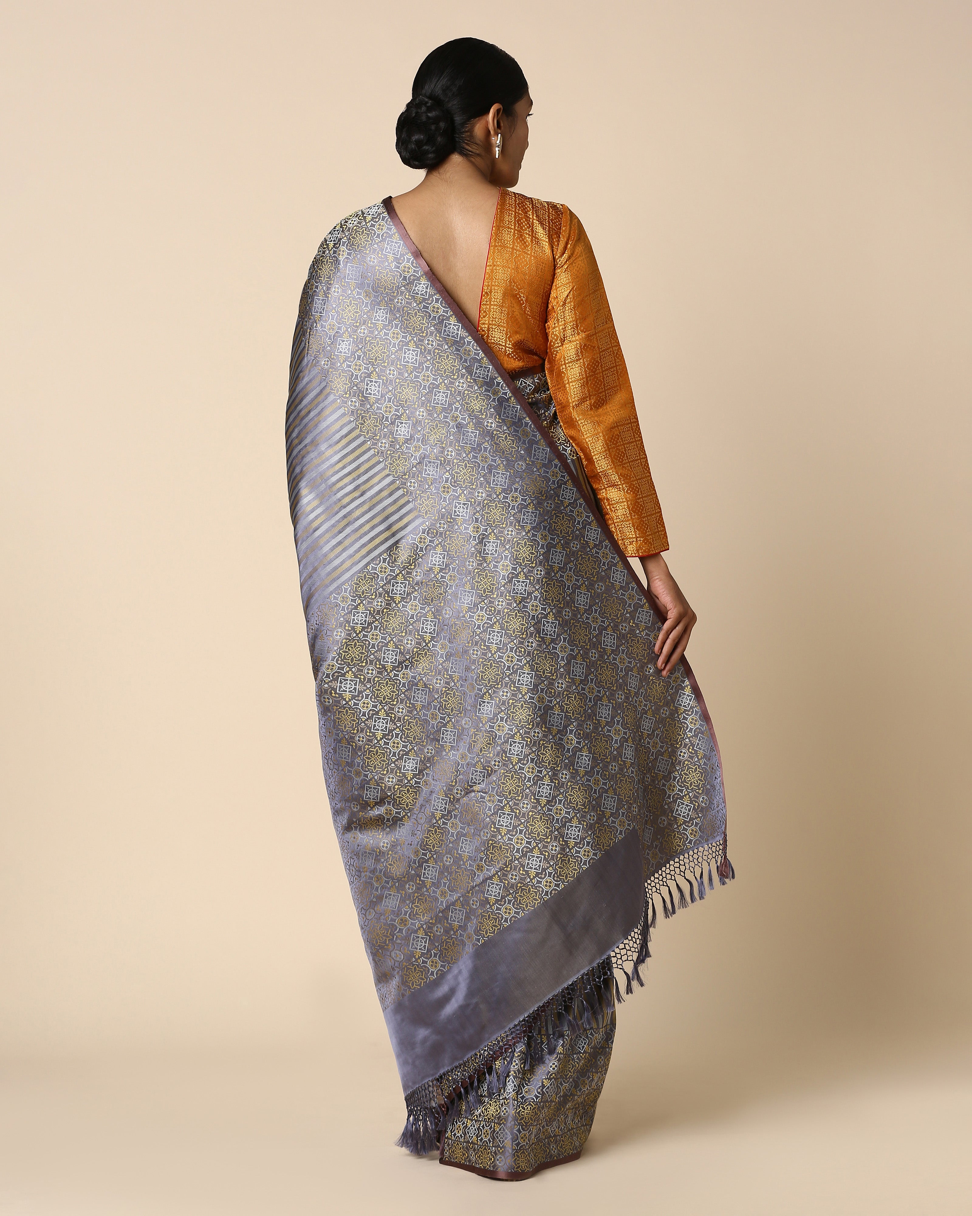 Shoolin Banarasi Tanchoi Silk Saree