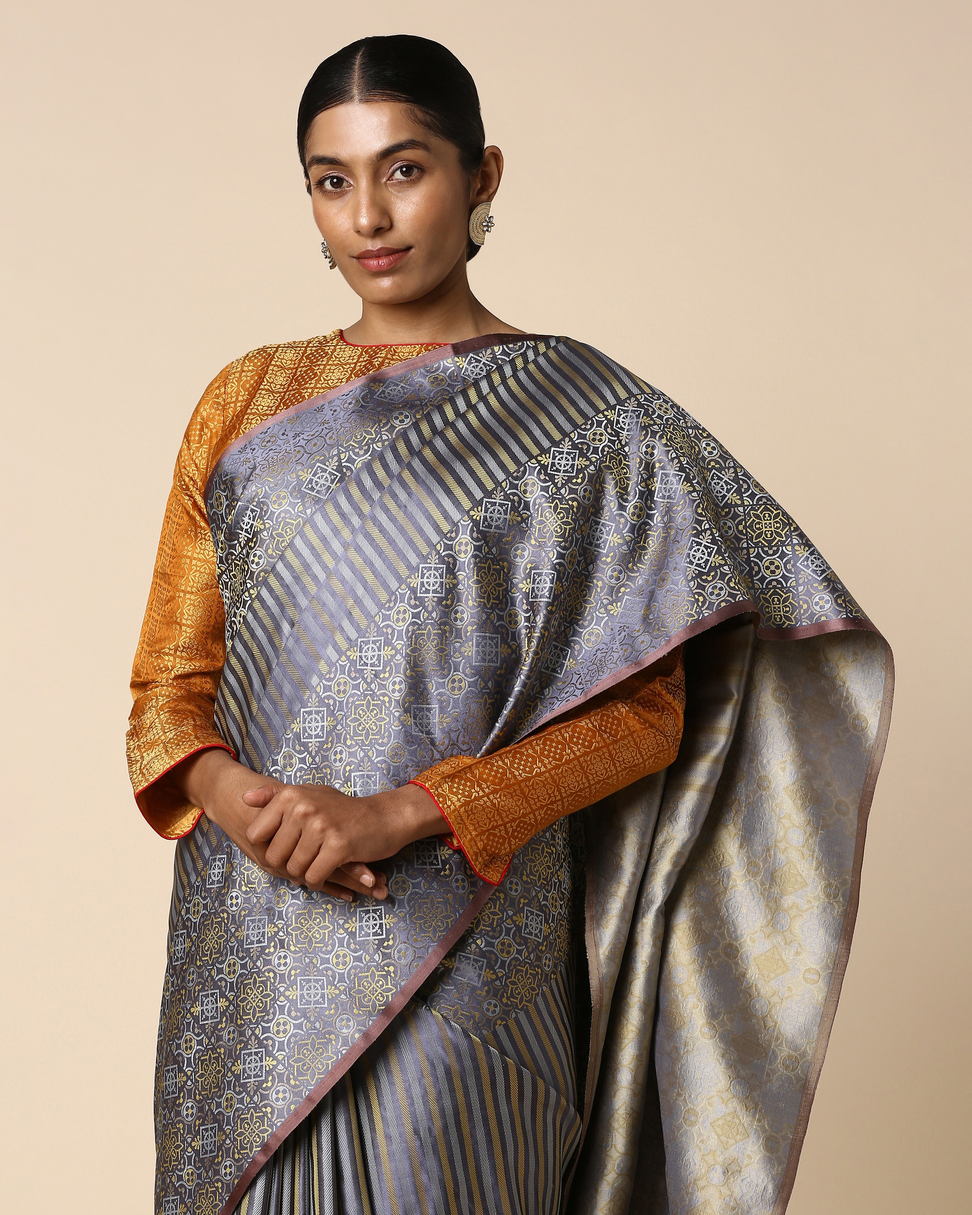 Shoolin Banarasi Tanchoi Silk Saree