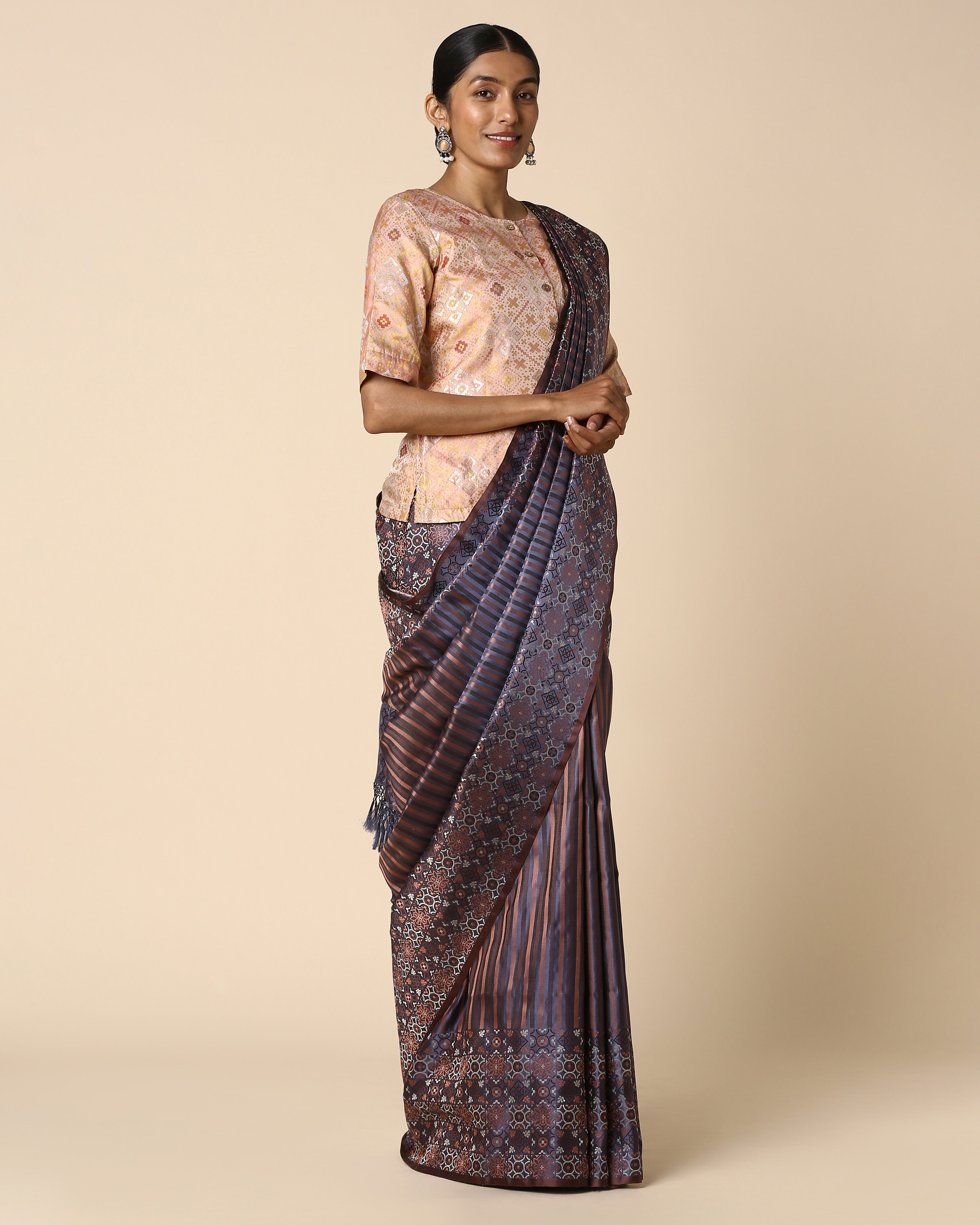 Shoolin Banarasi Tanchoi Silk Saree