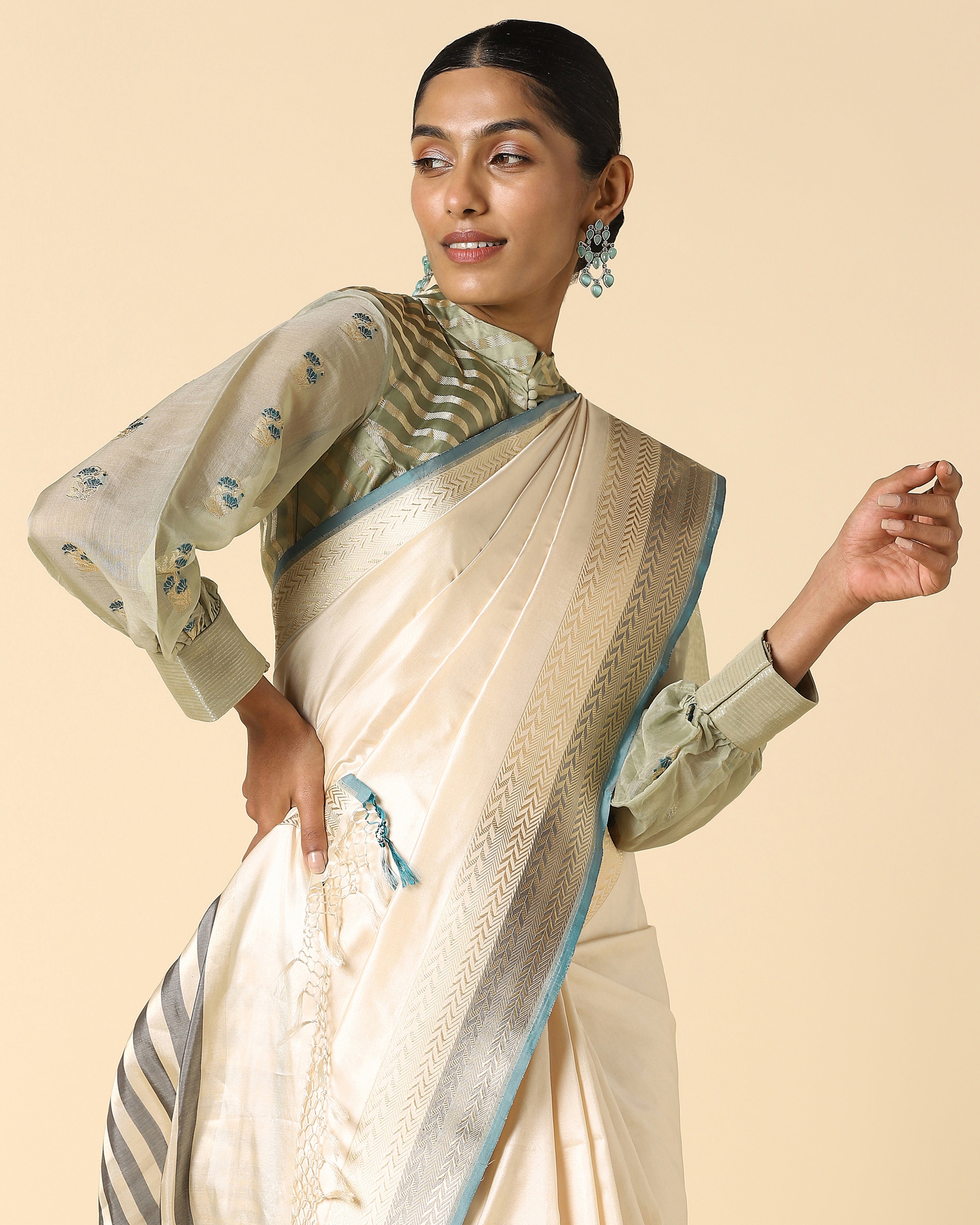 Ujjala Banarasi Kadwa Silk Saree