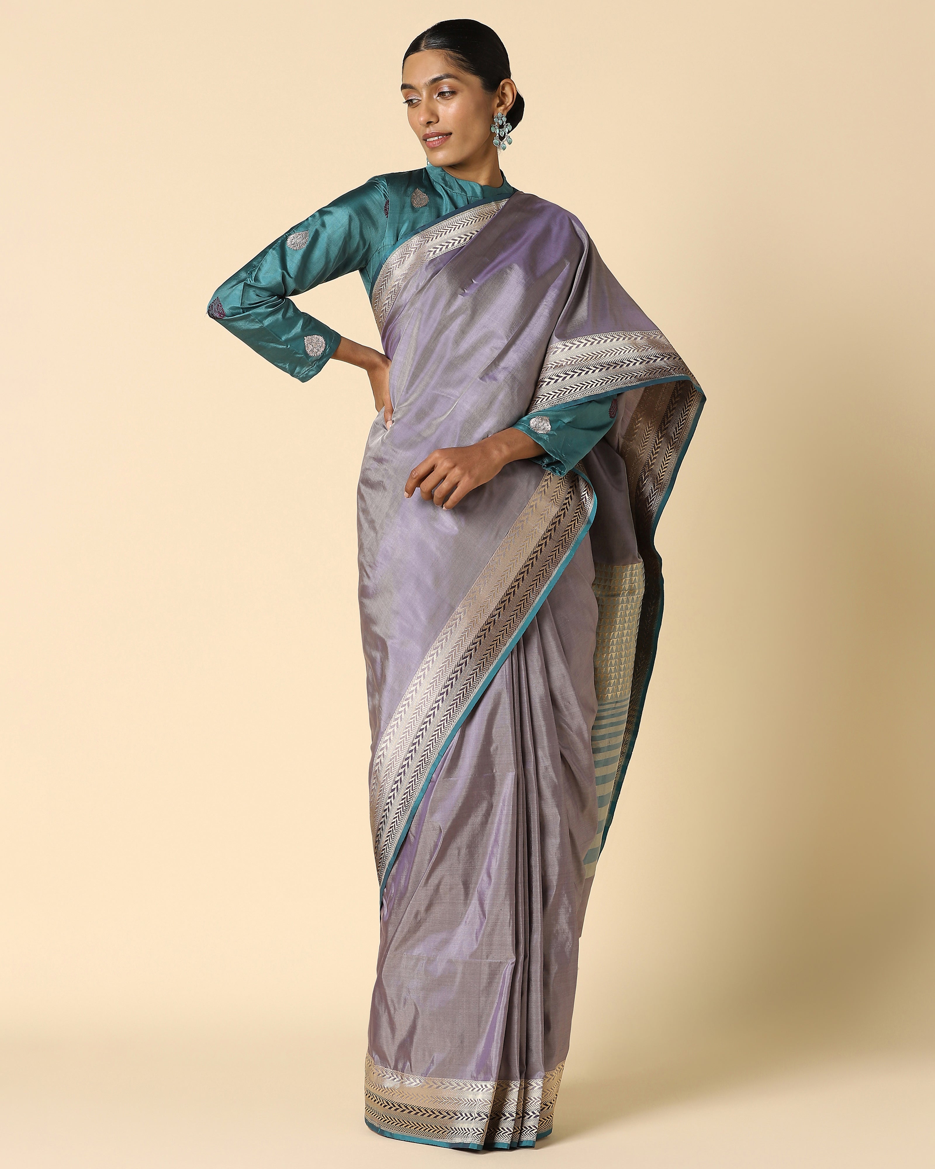Ujjala Banarasi Kadwa Silk Saree