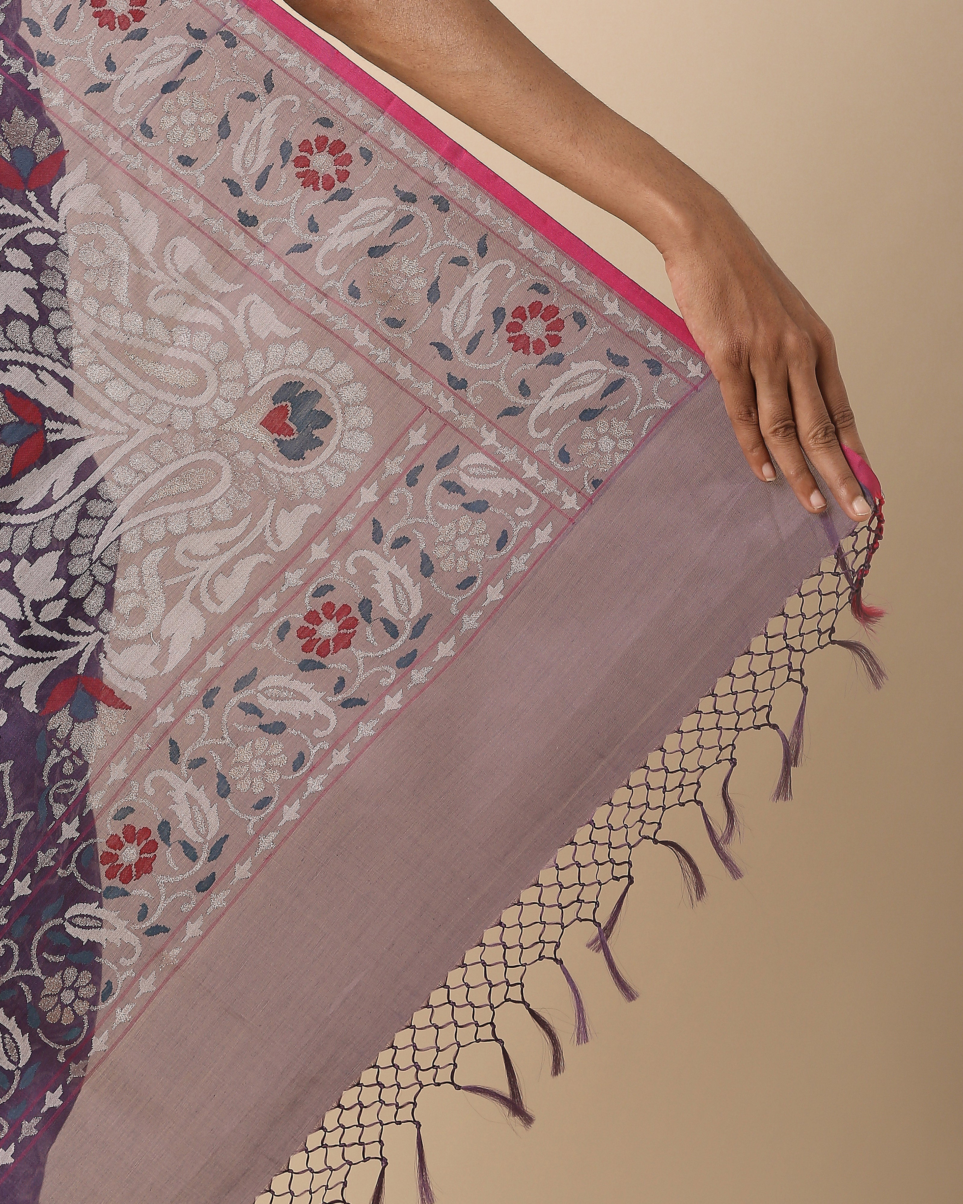 Mahil Banarasi Jamdani Silk Cotton Saree