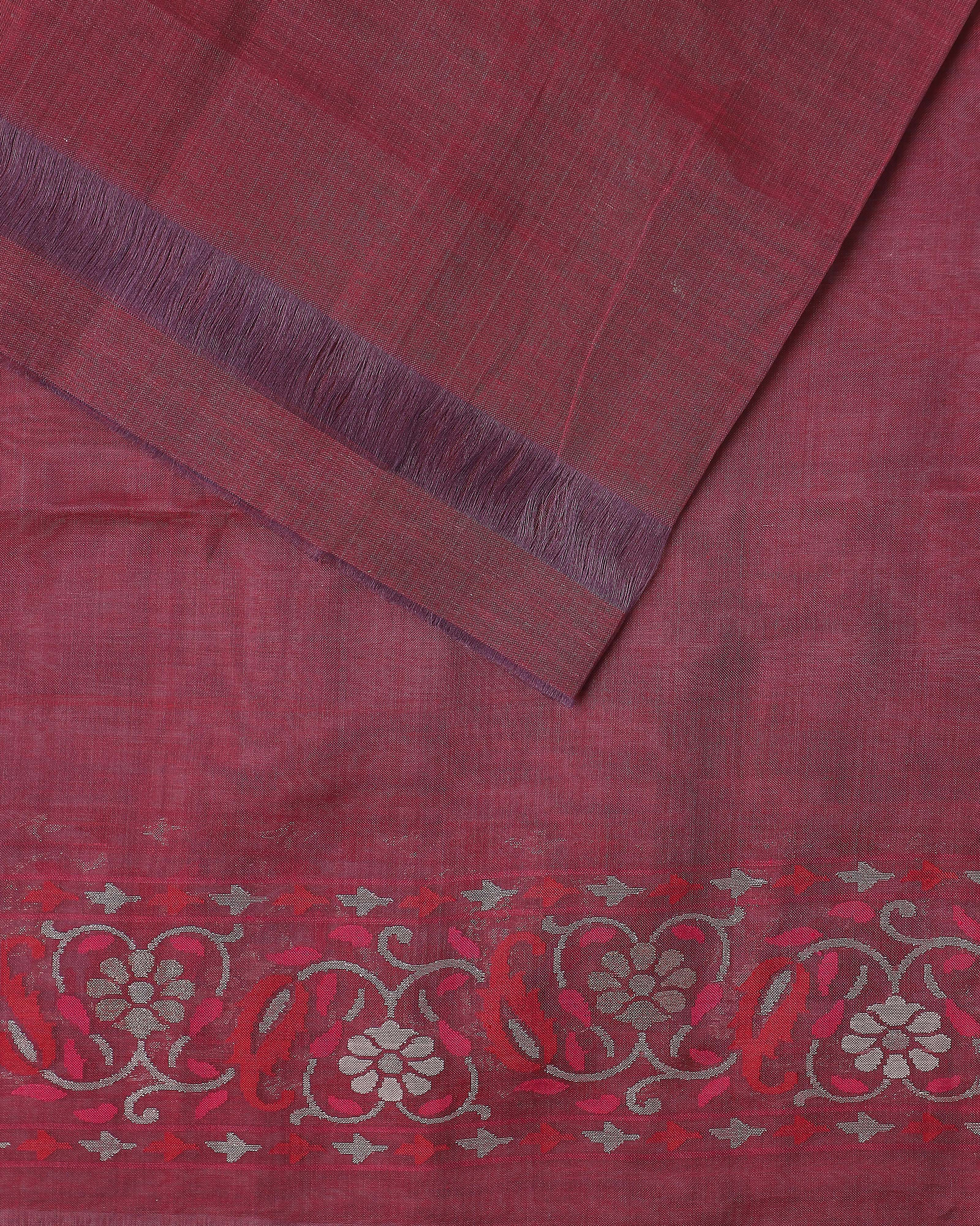 Mahil Banarasi Jamdani Silk Cotton Saree
