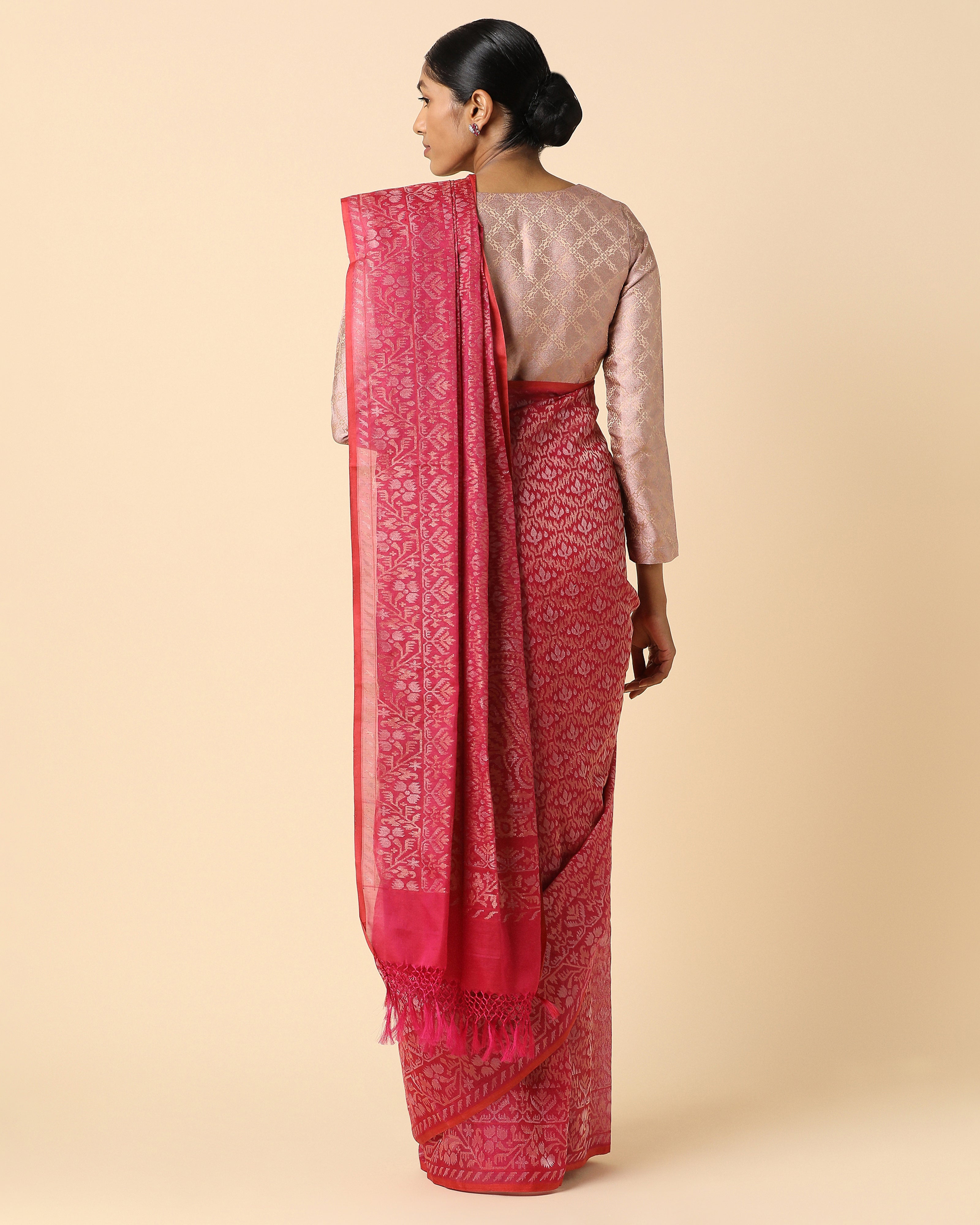 Aaiti Banarasi Jamdani Silk Cotton Saree