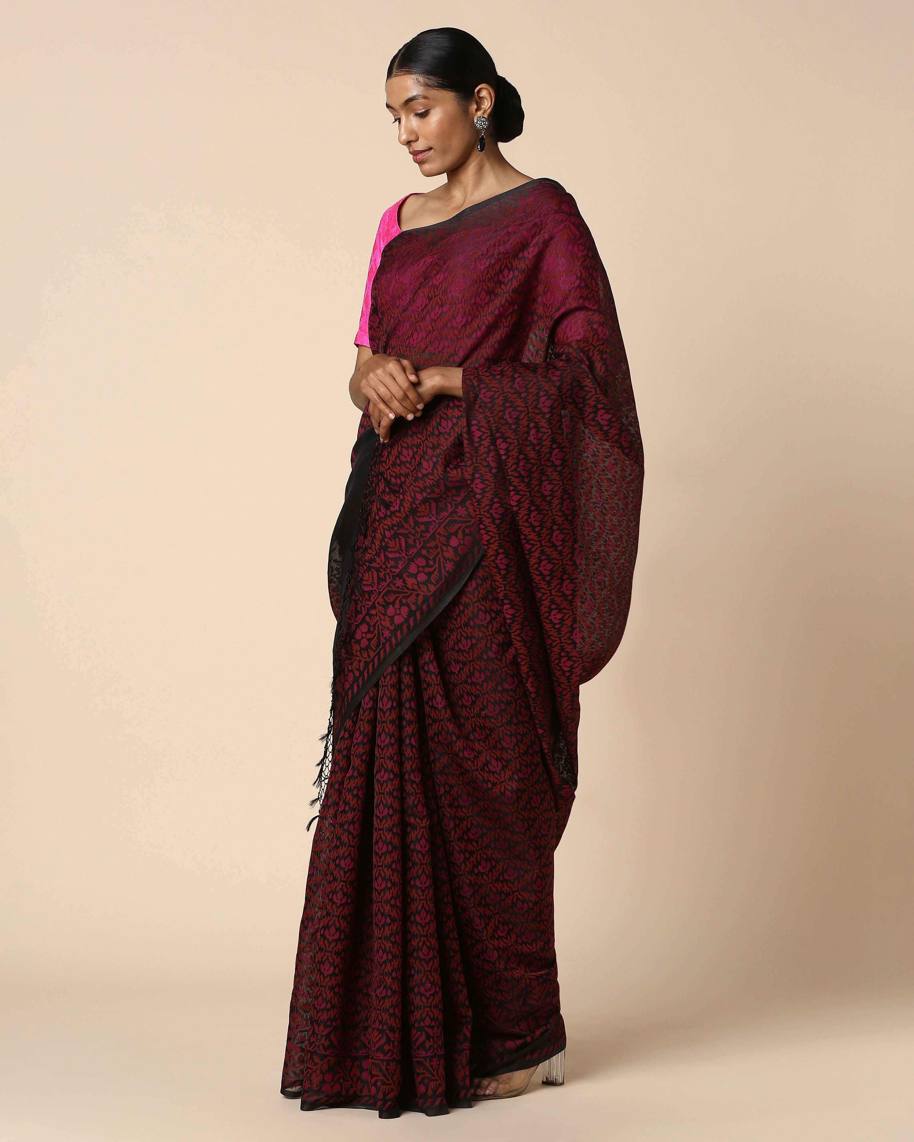 Aaiti Banarasi Jamdani Silk Cotton Saree