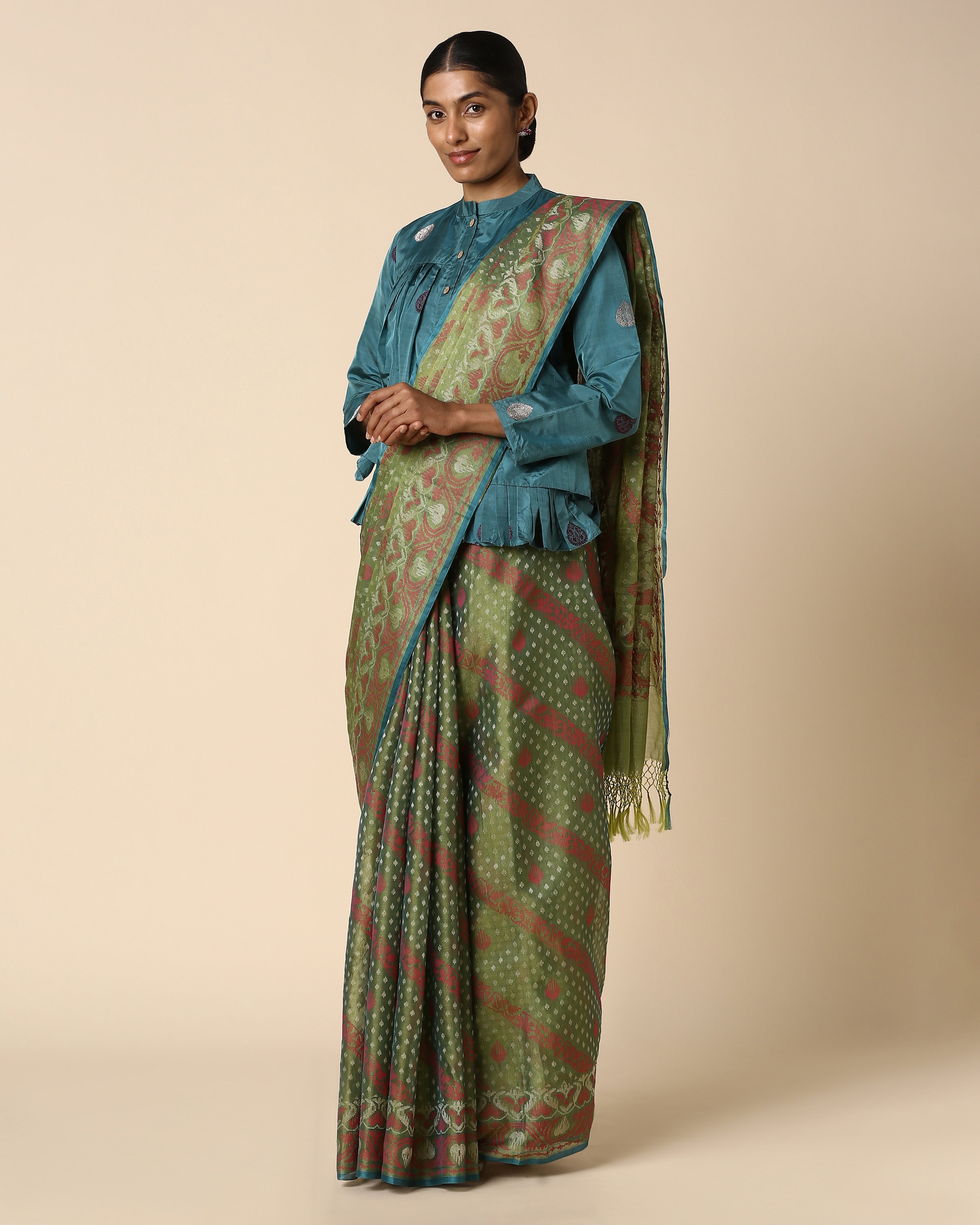 Oshi Banarasi Jamdani Silk Cotton Saree