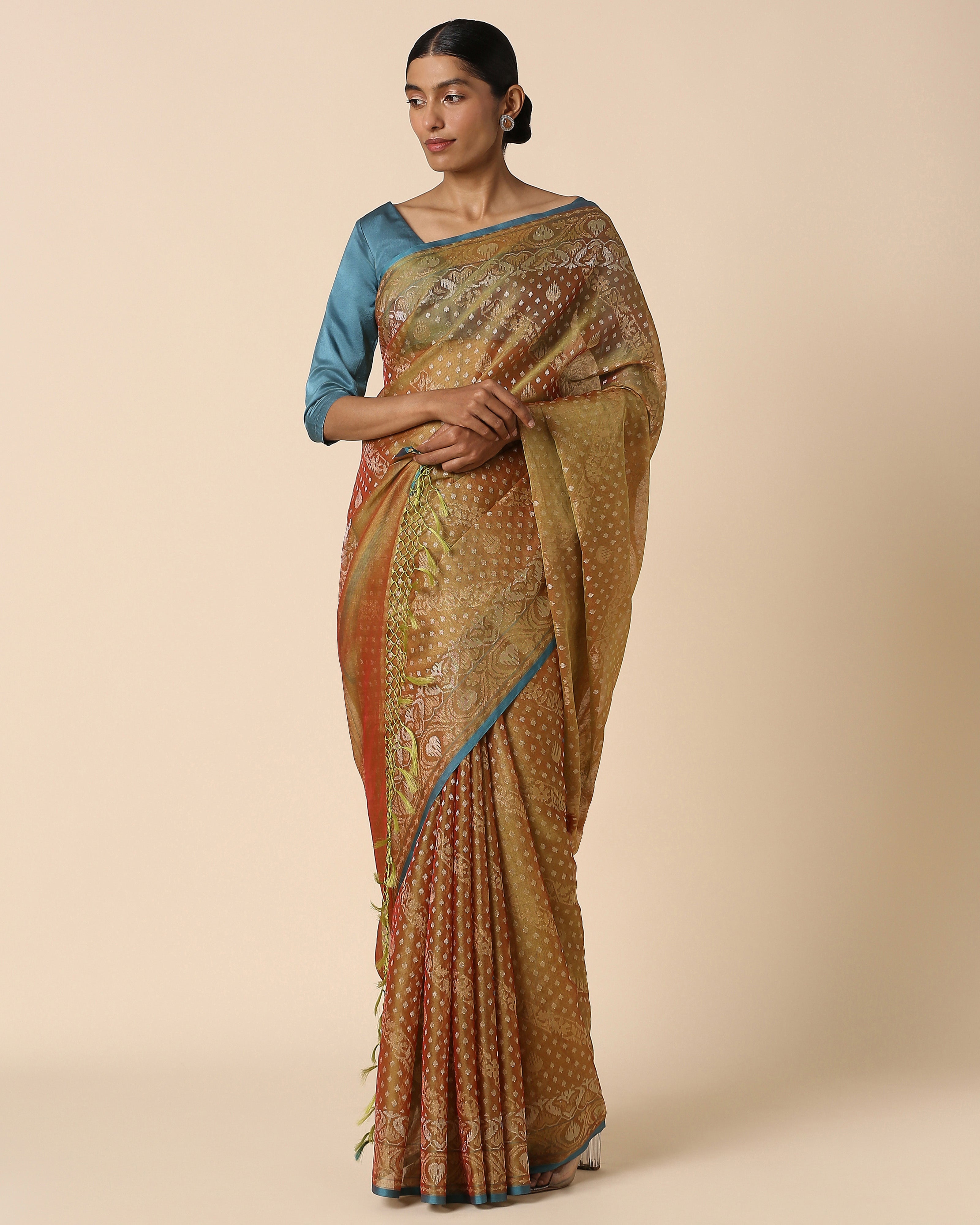 Oshi Banarasi Jamdani Silk Cotton Saree