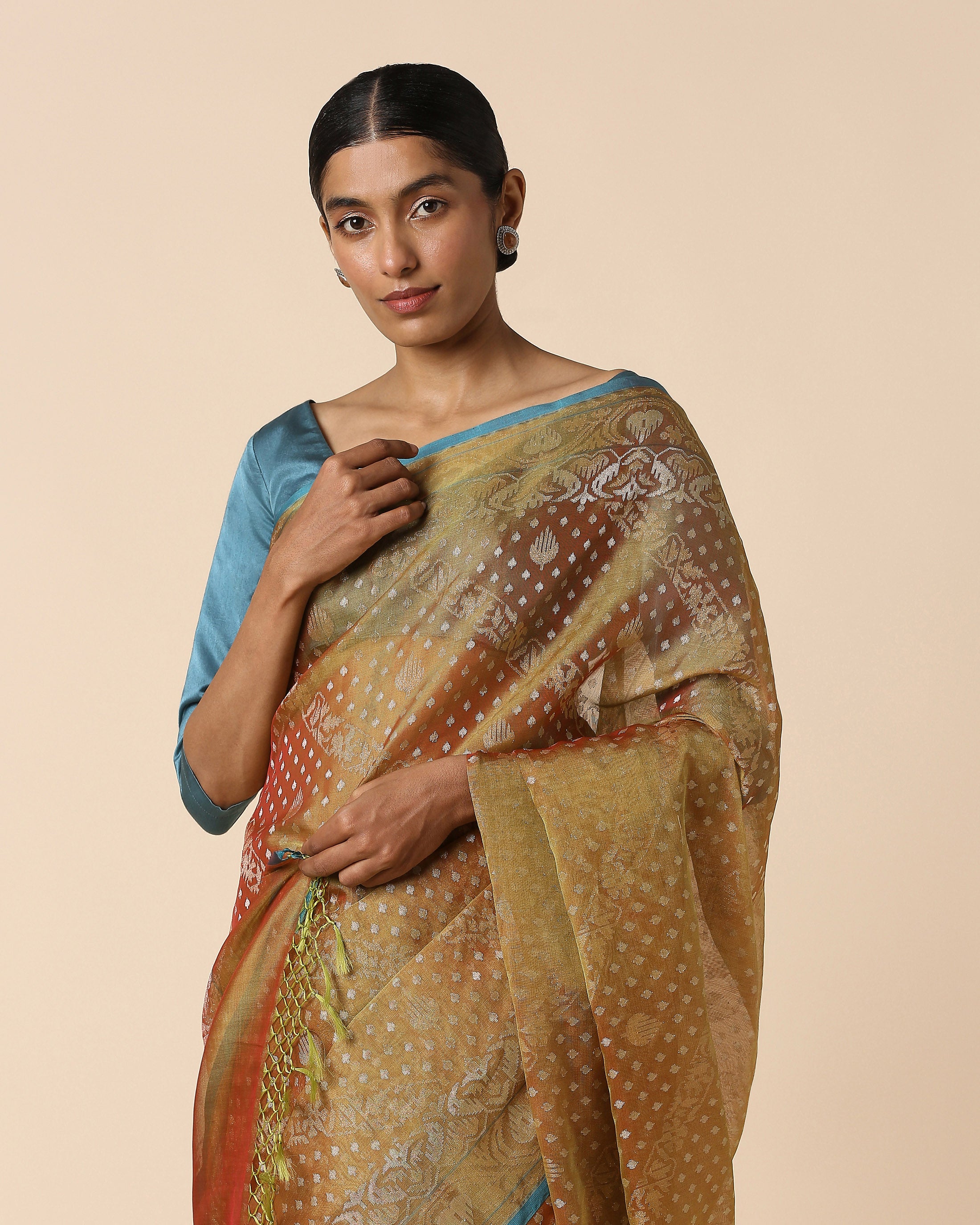 Oshi Banarasi Jamdani Silk Cotton Saree
