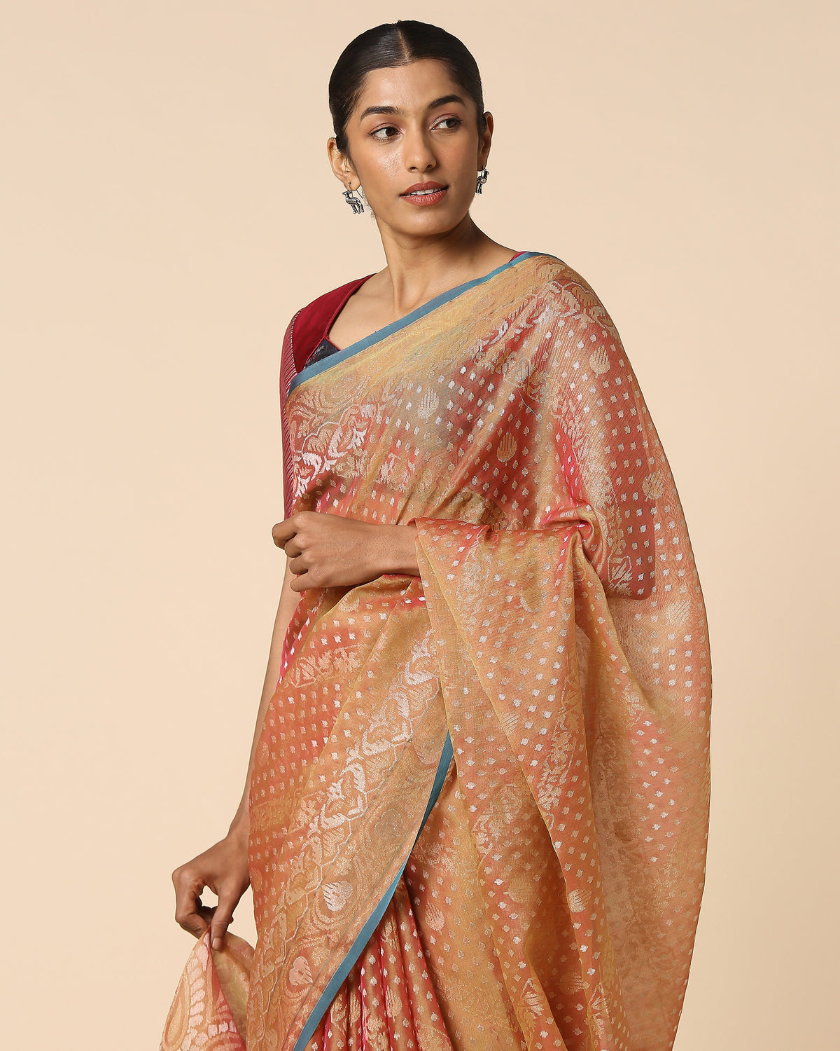 Oshi Banarasi Jamdani Silk Cotton Saree