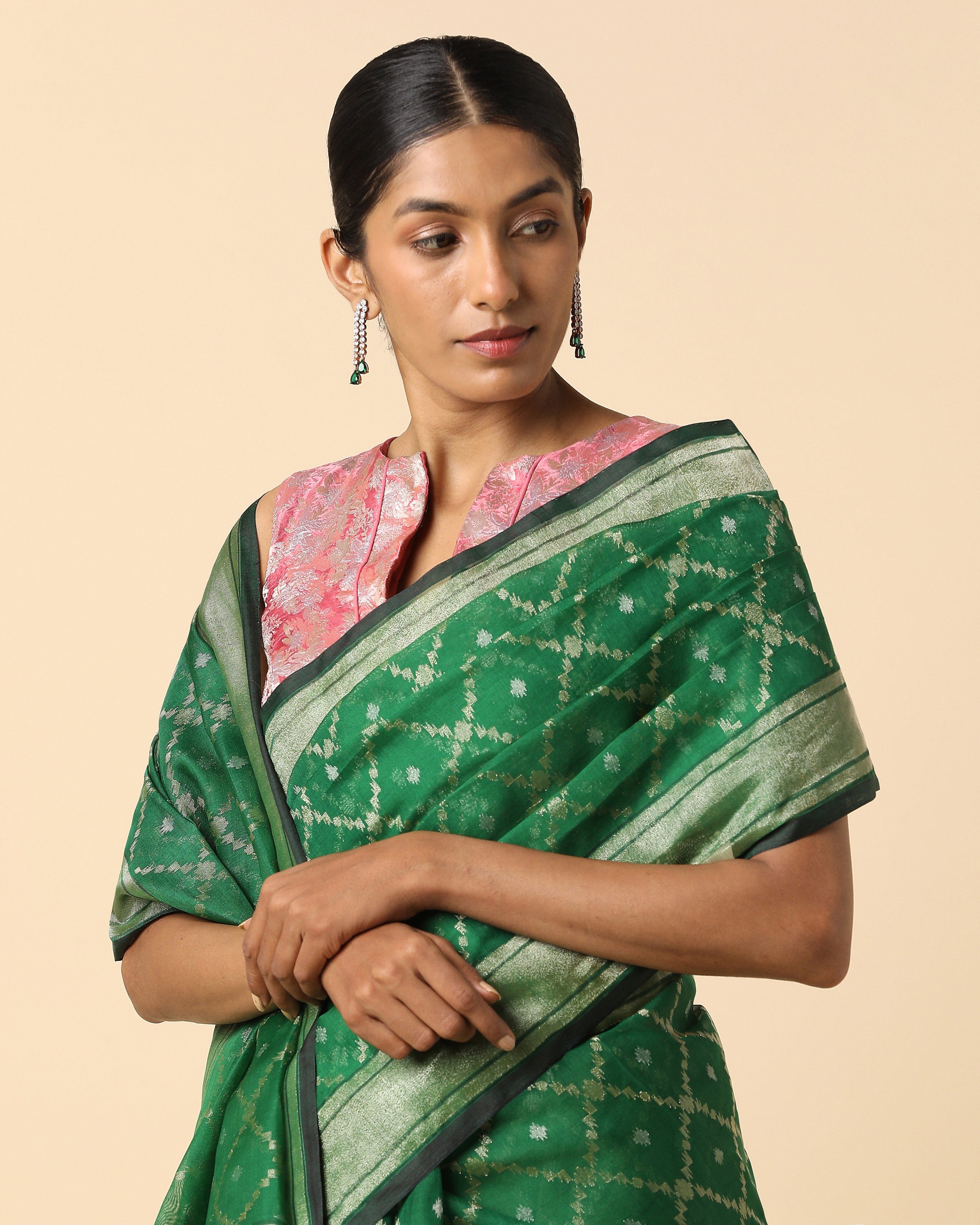 Urmi Banarasi Jamdani Silk Cotton Saree