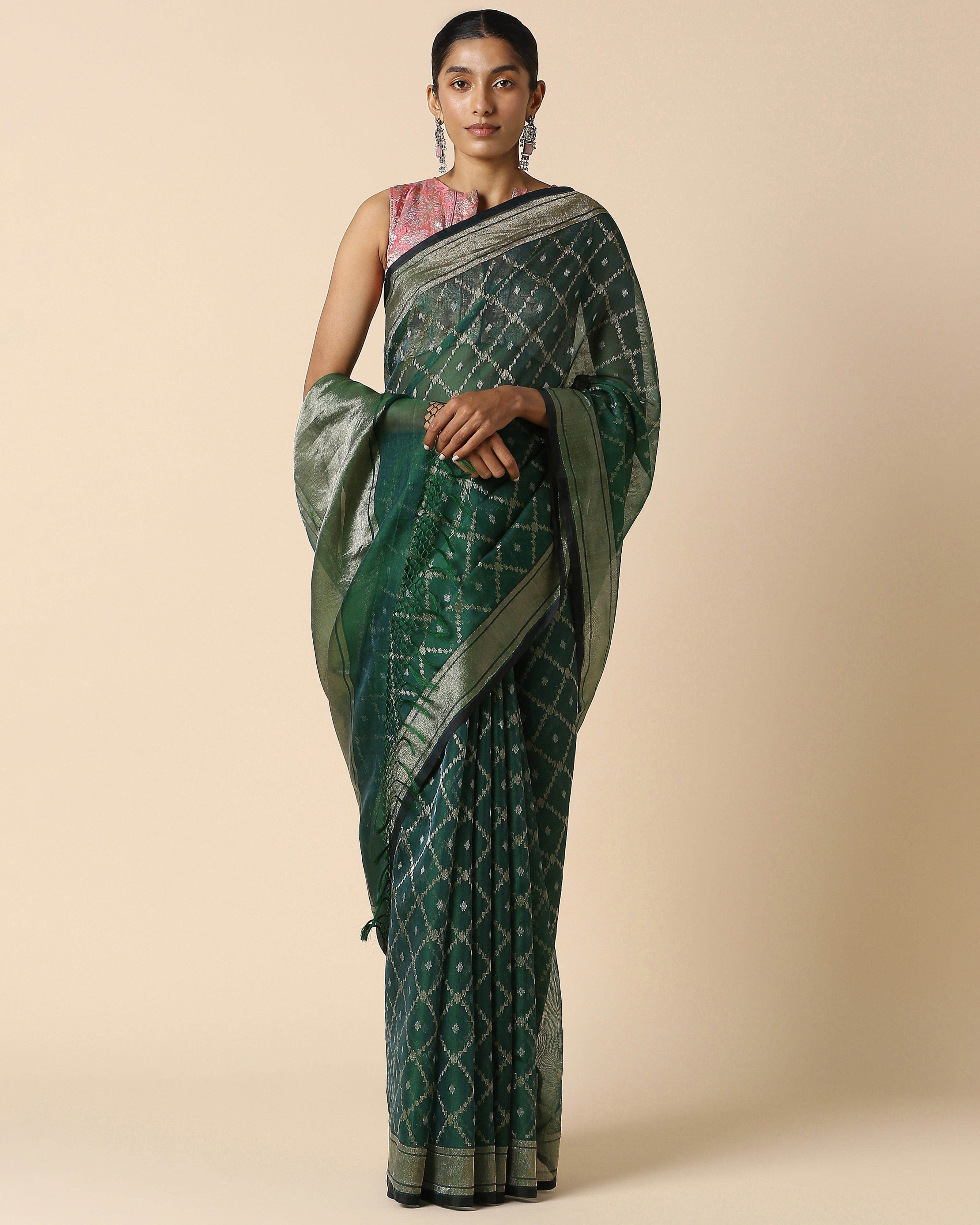 Urmi Banarasi Jamdani Silk Cotton Saree