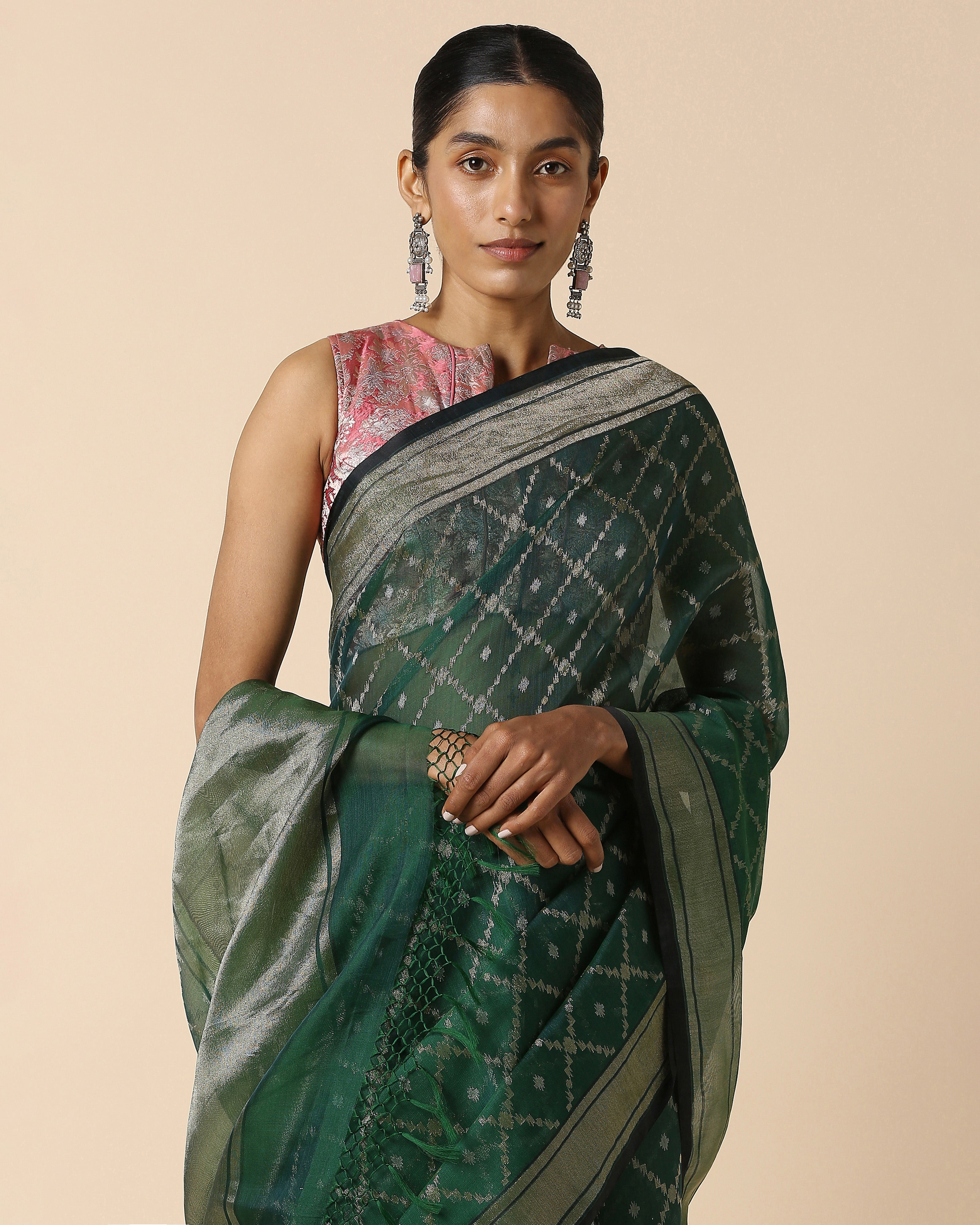 Urmi Banarasi Jamdani Silk Cotton Saree