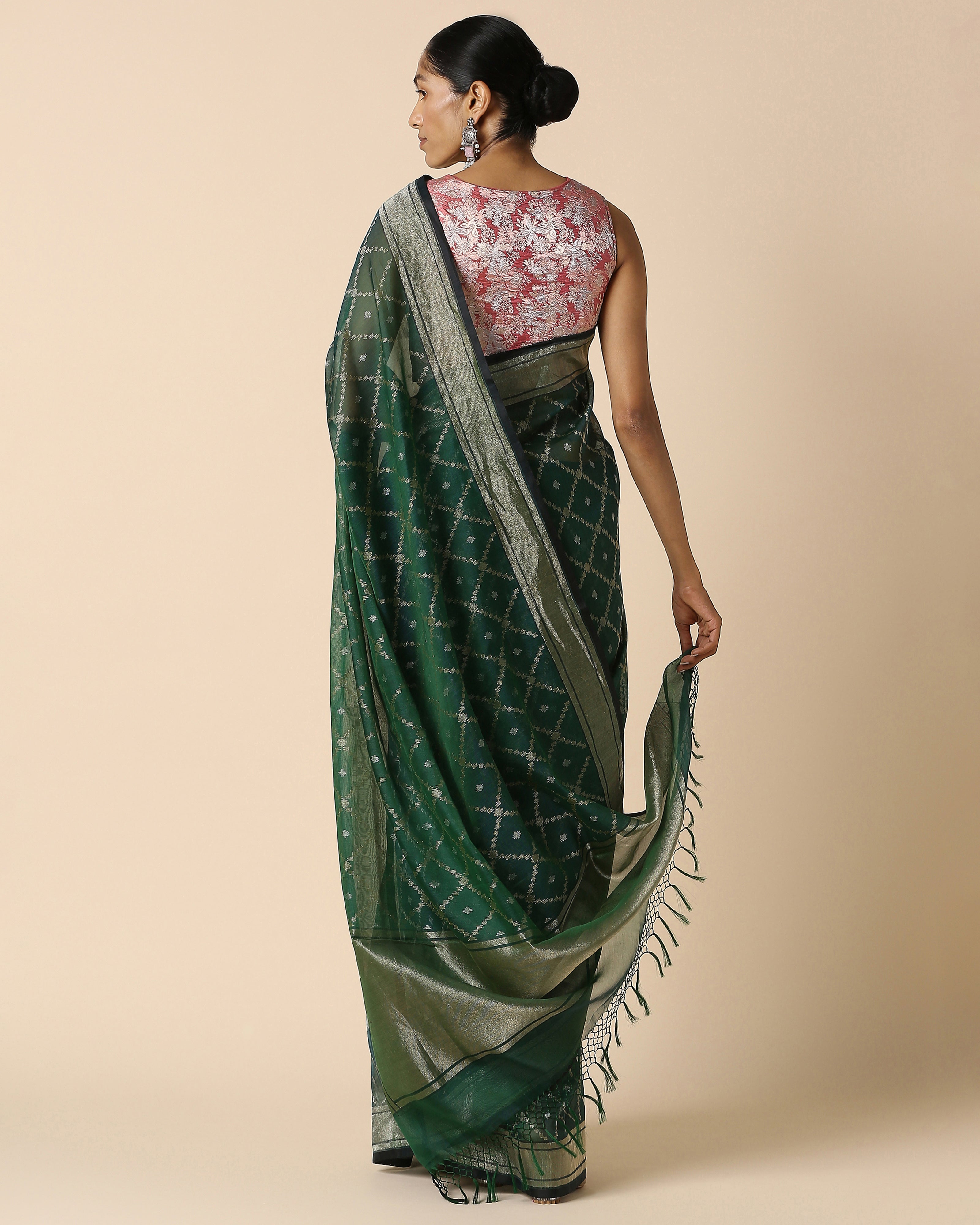 Urmi Banarasi Jamdani Silk Cotton Saree