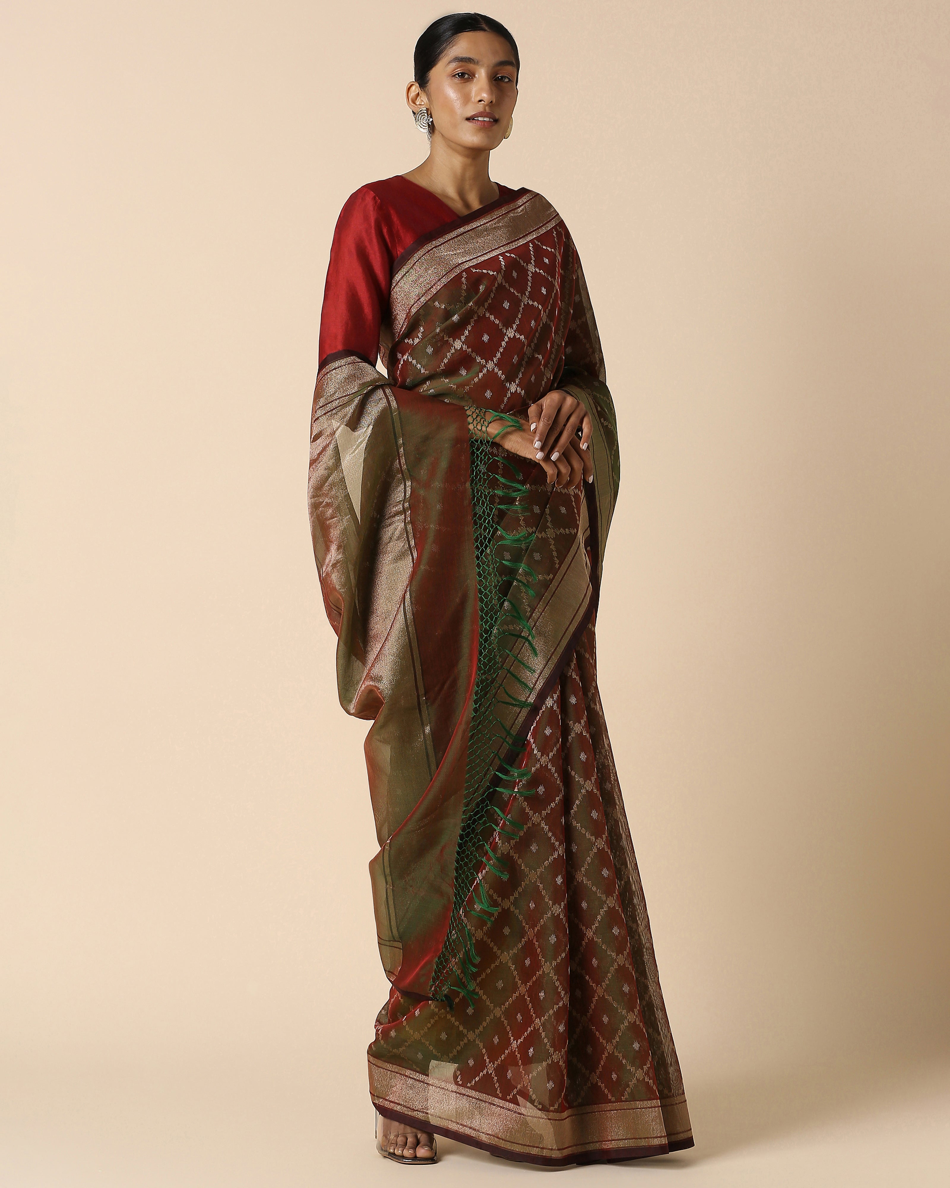 Urmi Banarasi Jamdani Silk Cotton Saree