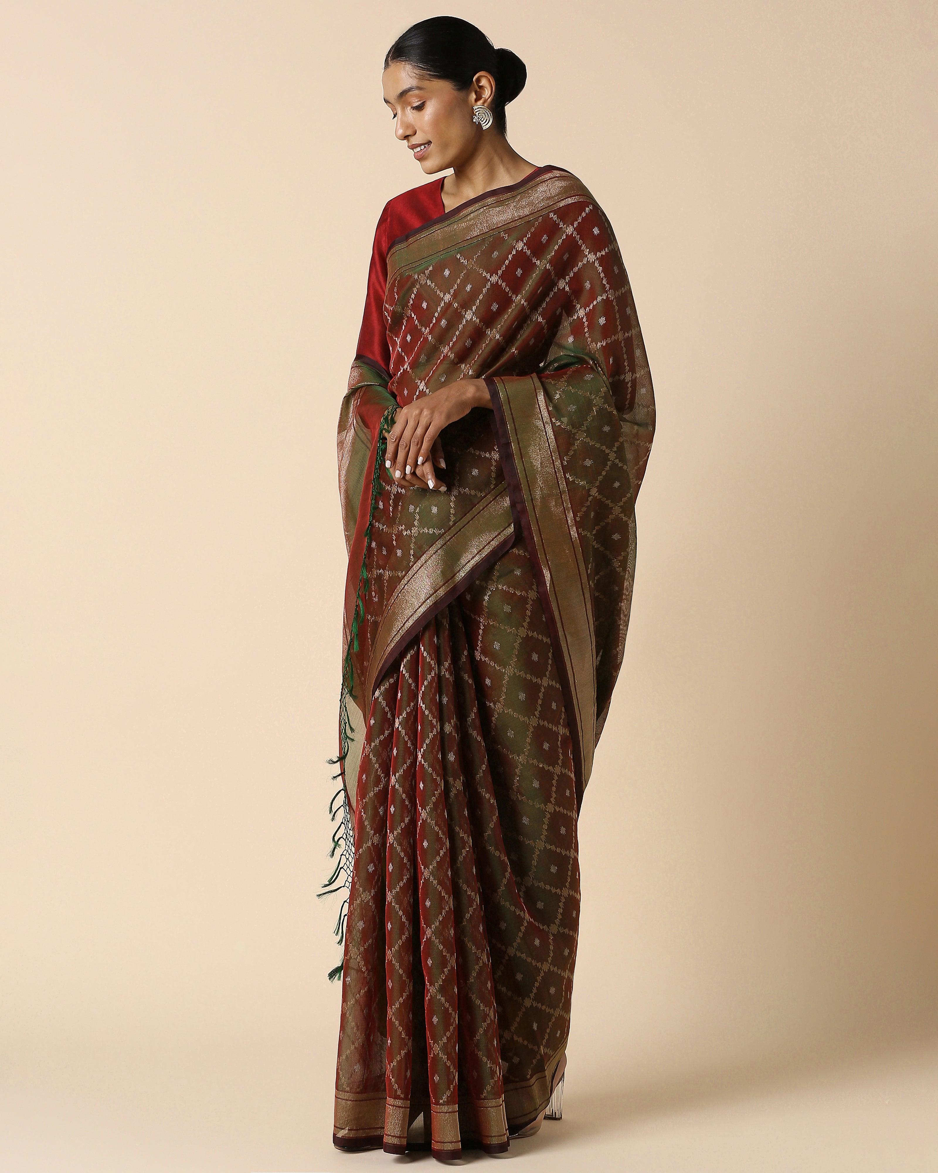 Urmi Banarasi Jamdani Silk Cotton Saree