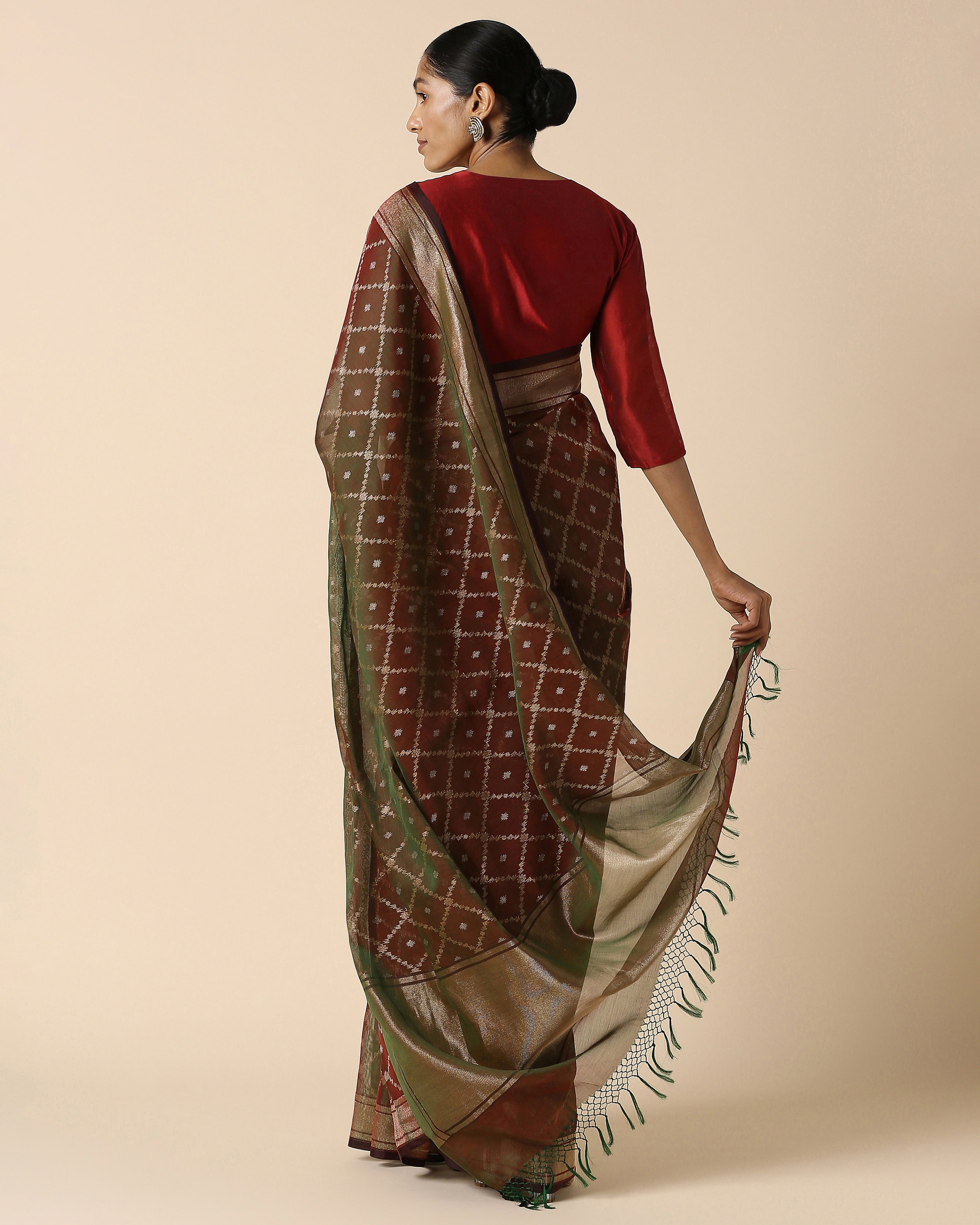 Urmi Banarasi Jamdani Silk Cotton Saree