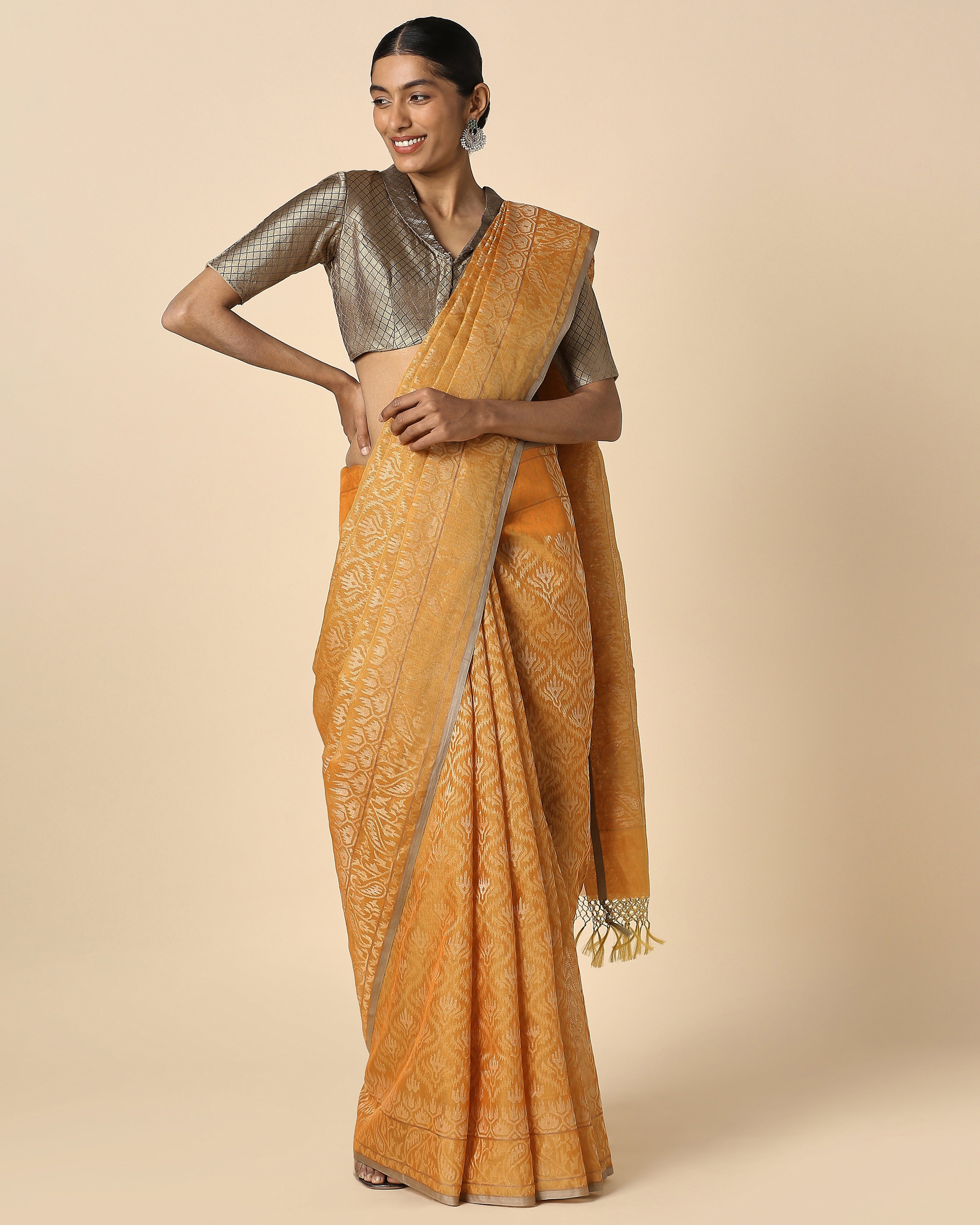 Yashima Banarasi Jamdani Silk Cotton Saree