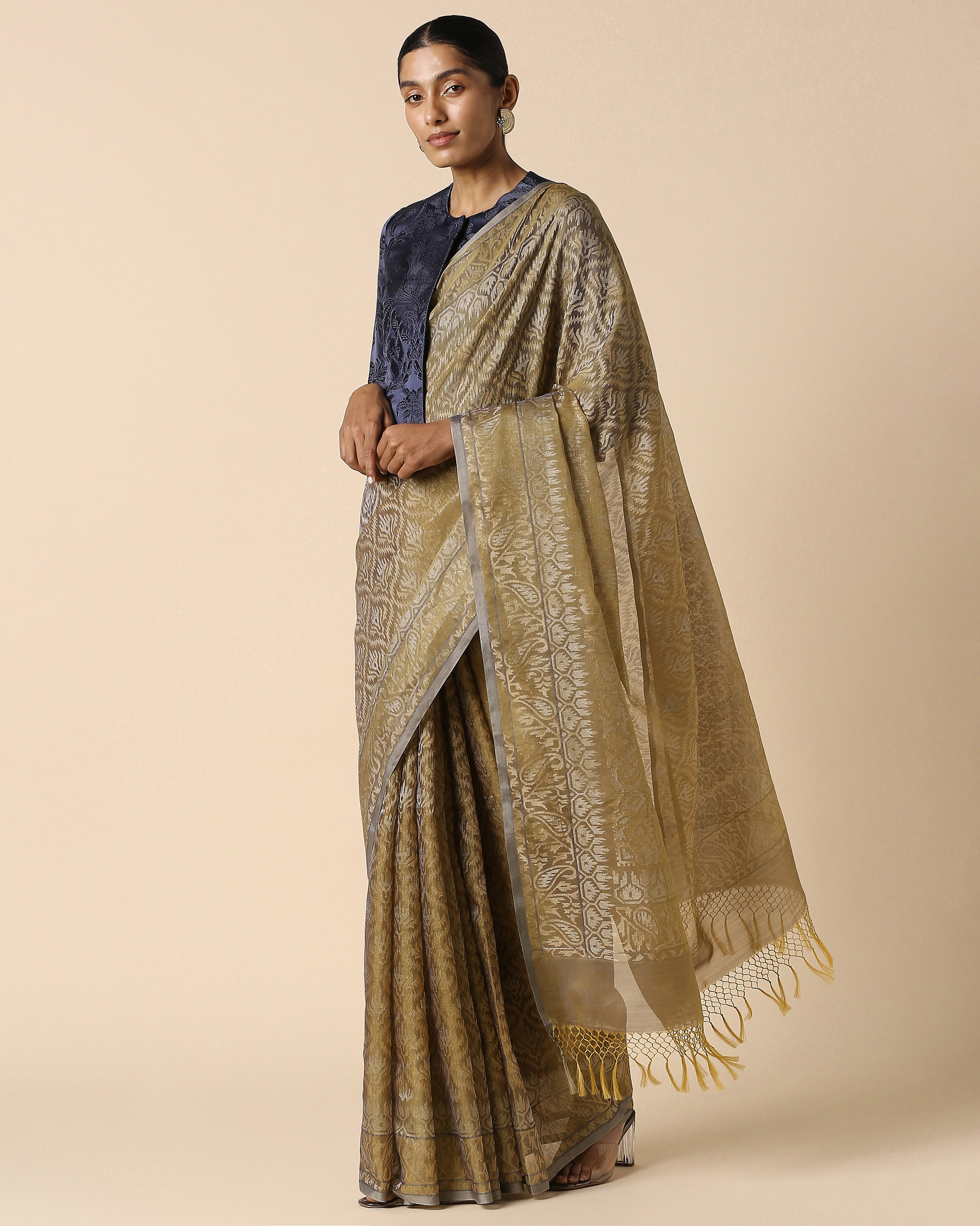Yashima Banarasi Jamdani Silk Cotton Saree