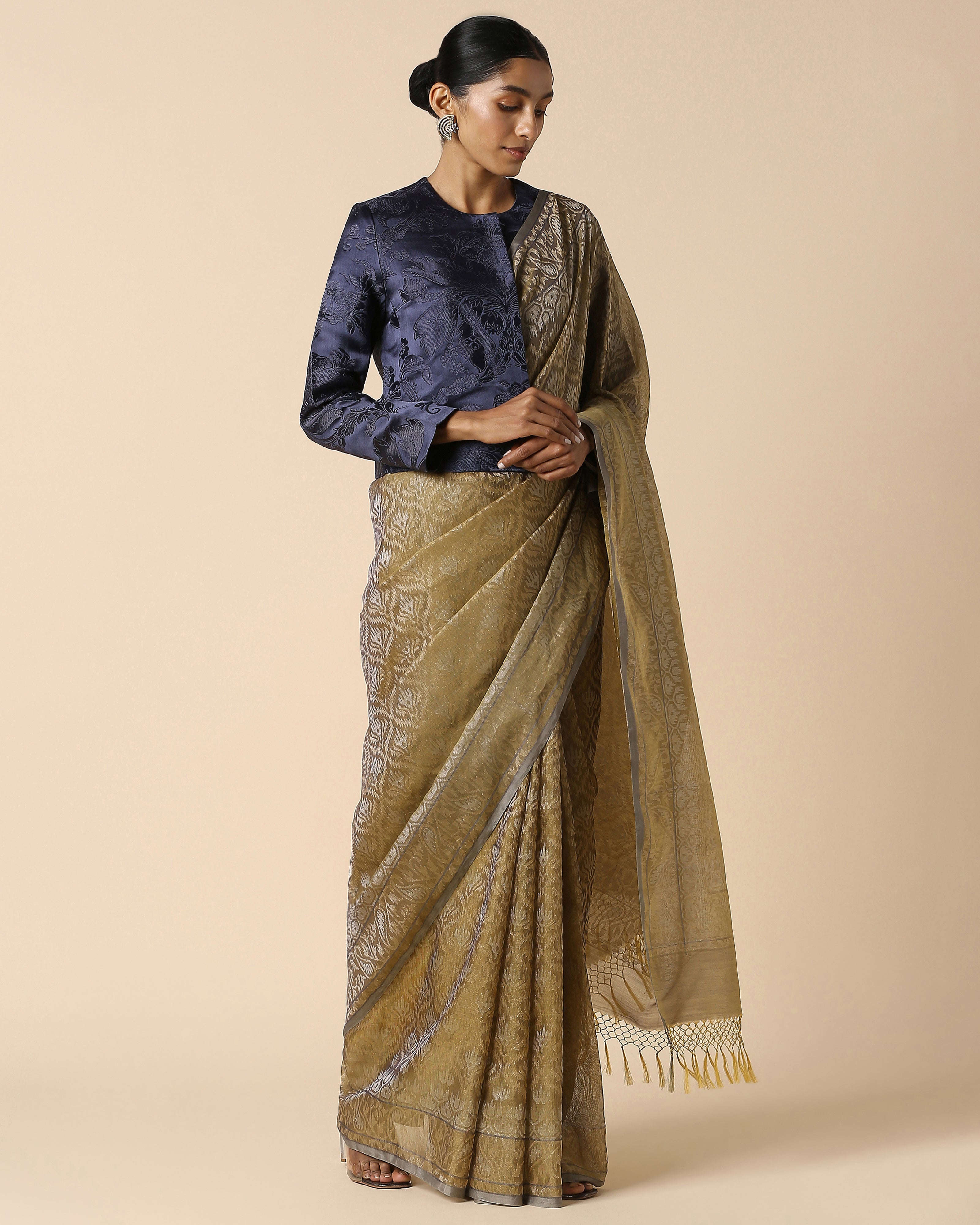 Yashima Banarasi Jamdani Silk Cotton Saree