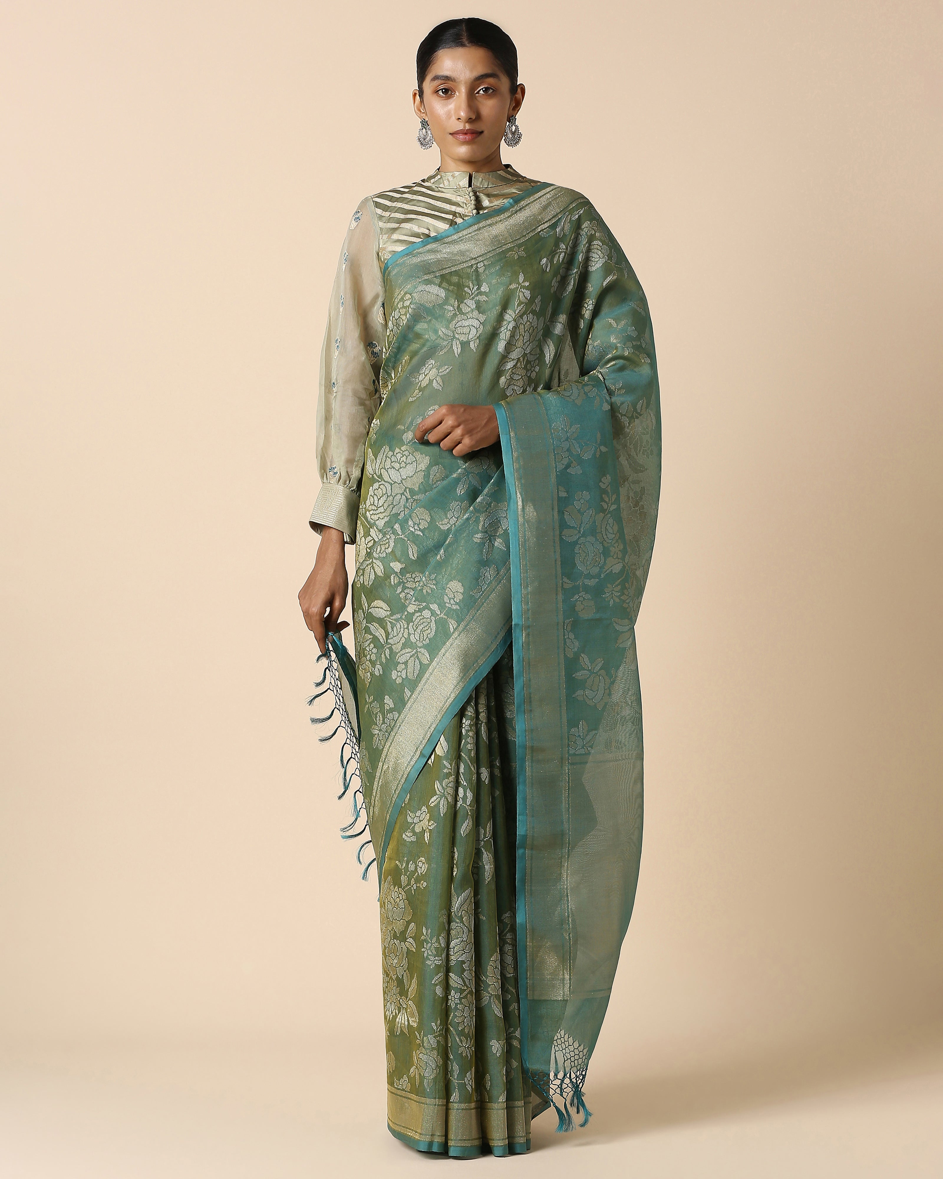 Surusha Banarasi Jamdani Silk Cotton Saree