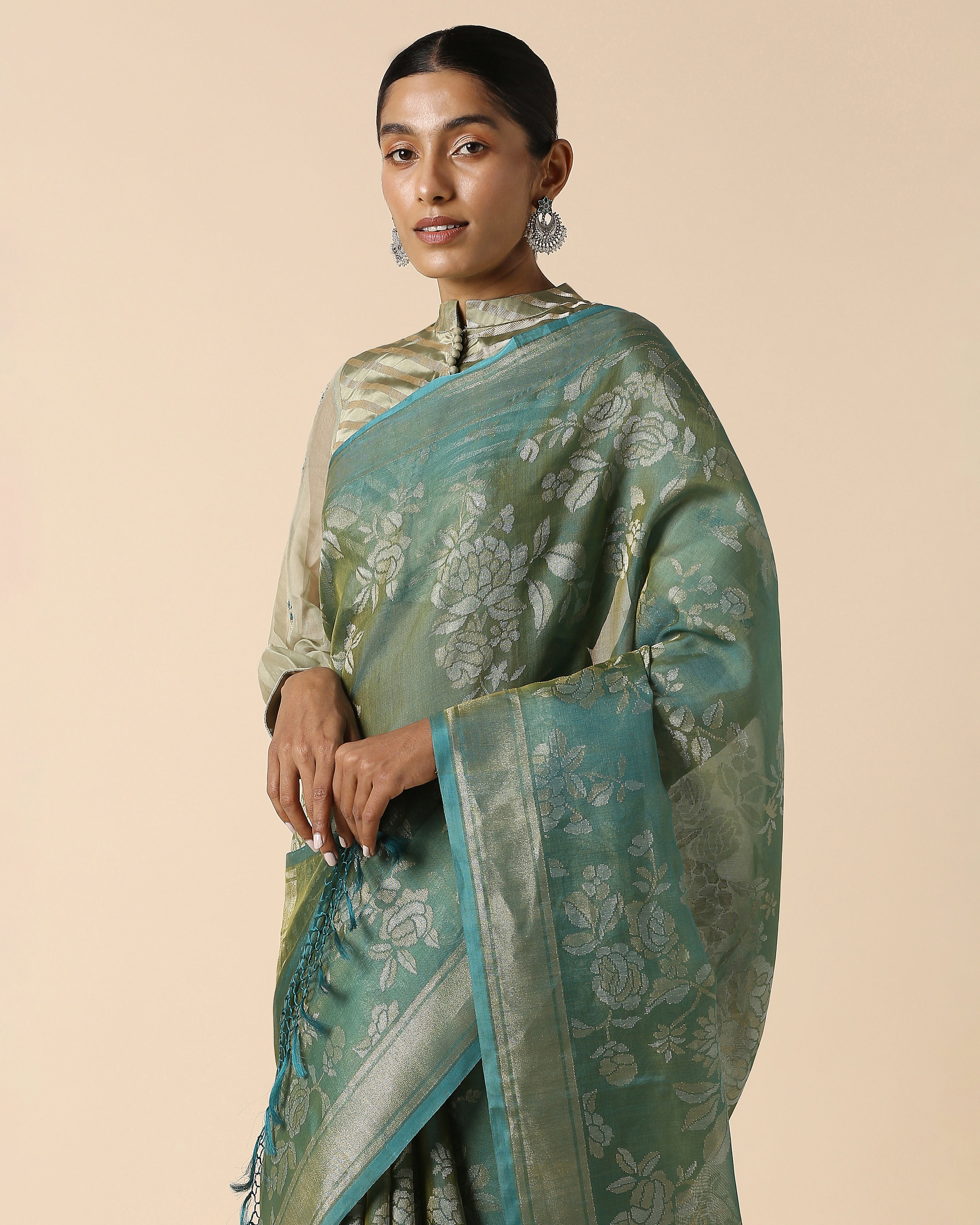 Surusha Banarasi Jamdani Silk Cotton Saree