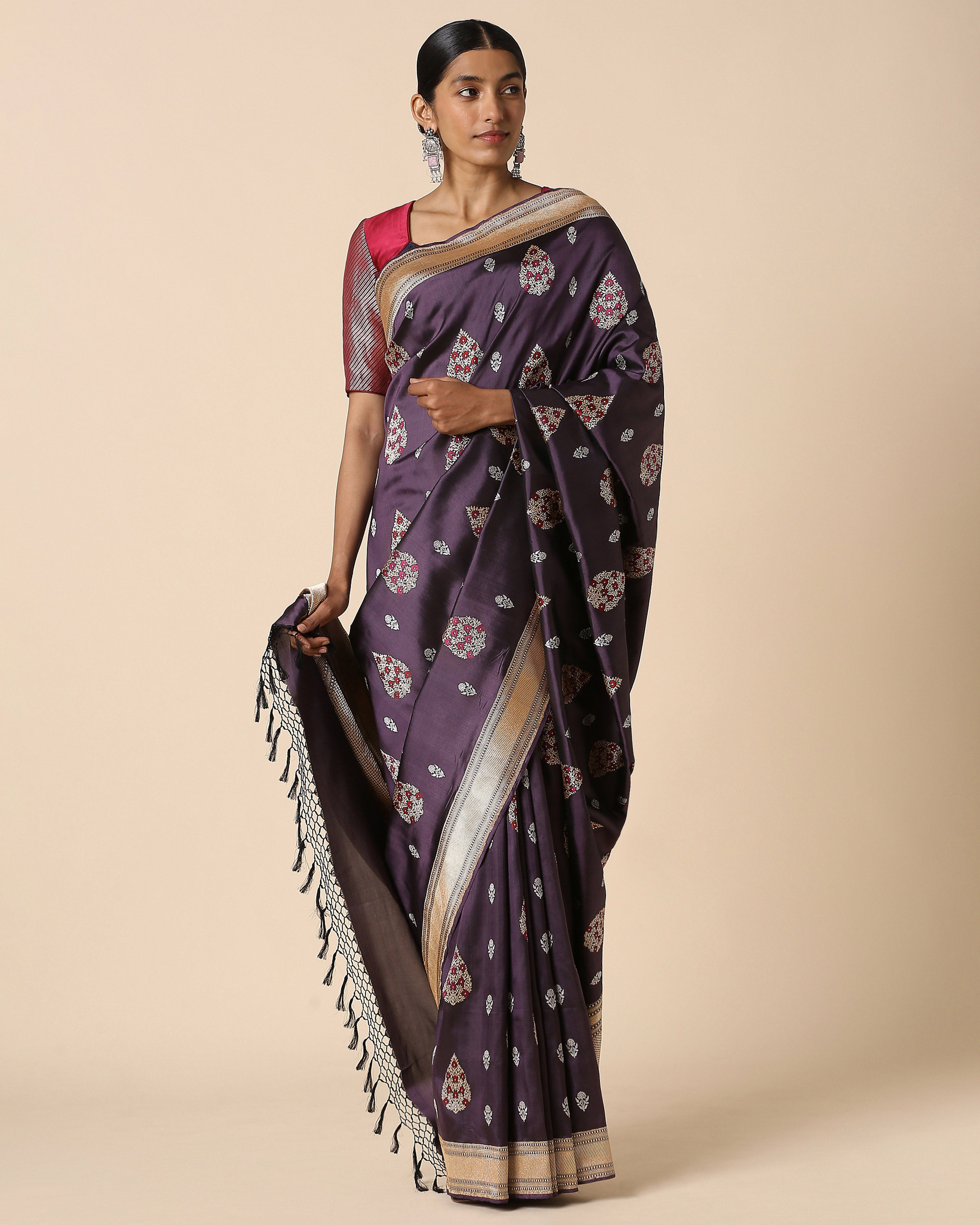 Faiza Banarasi Kadwa Silk Saree