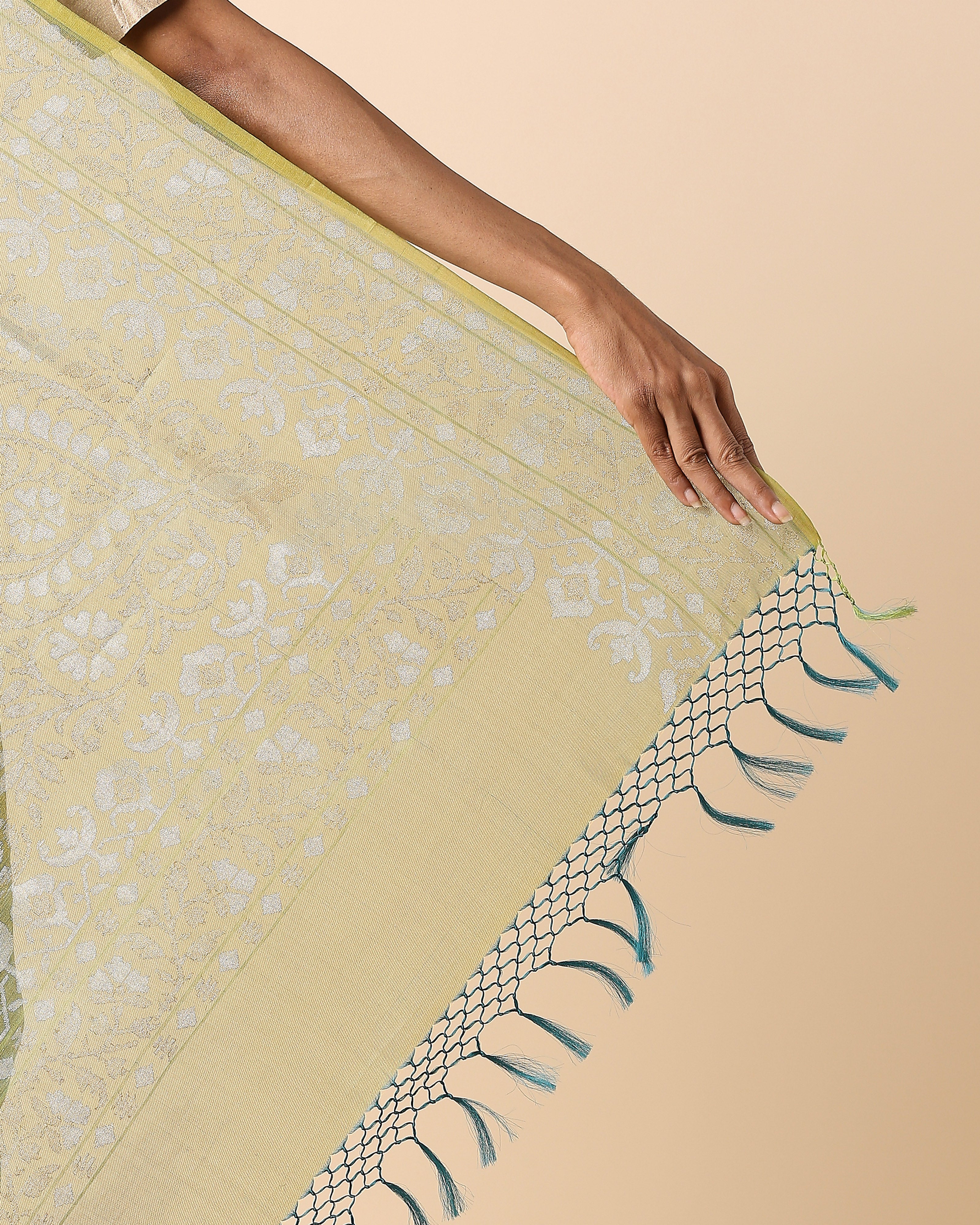 Amiili Banarasi Jamdani Silk Cotton Saree