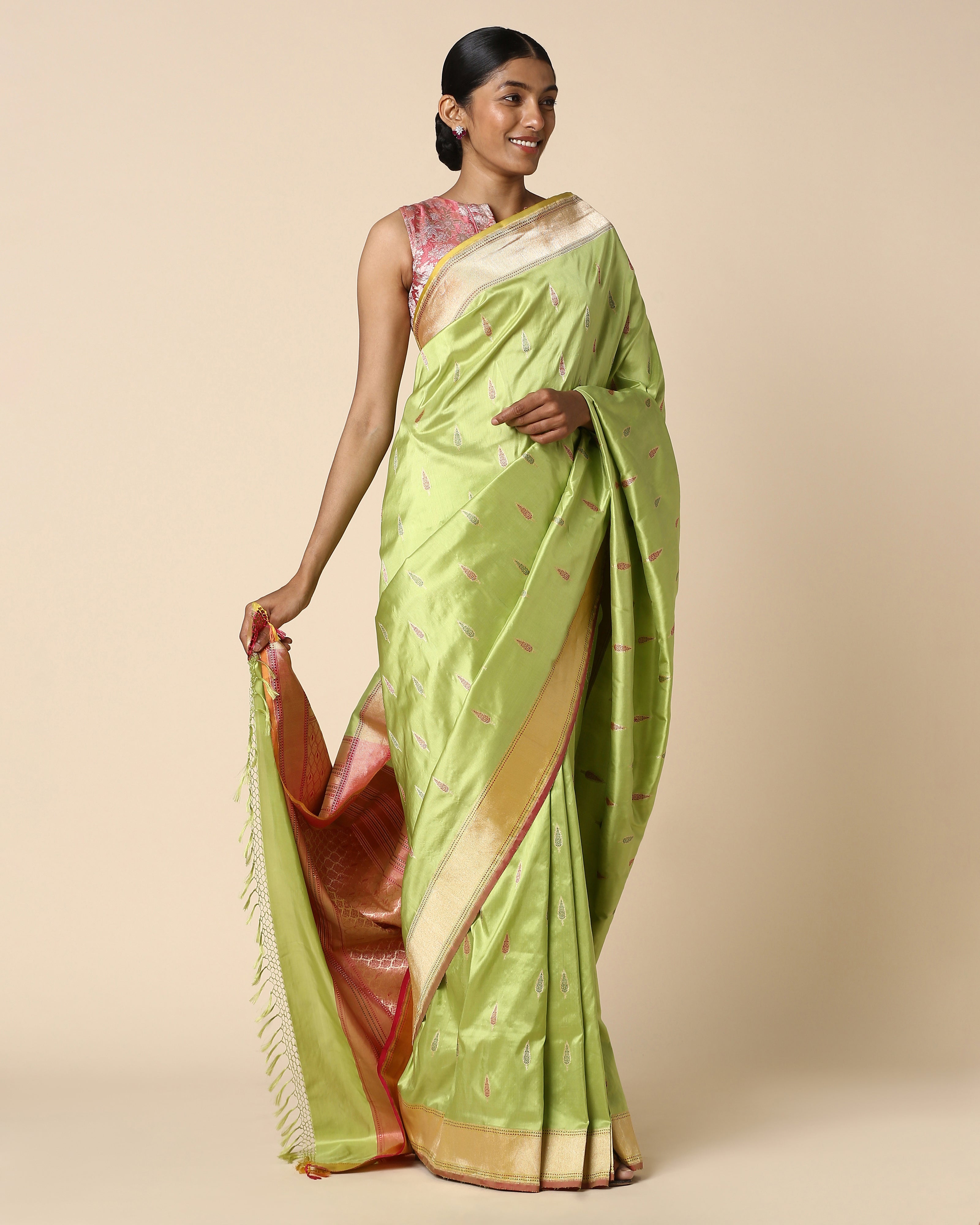 Triviaa Banarasi Kadwa Silk Saree