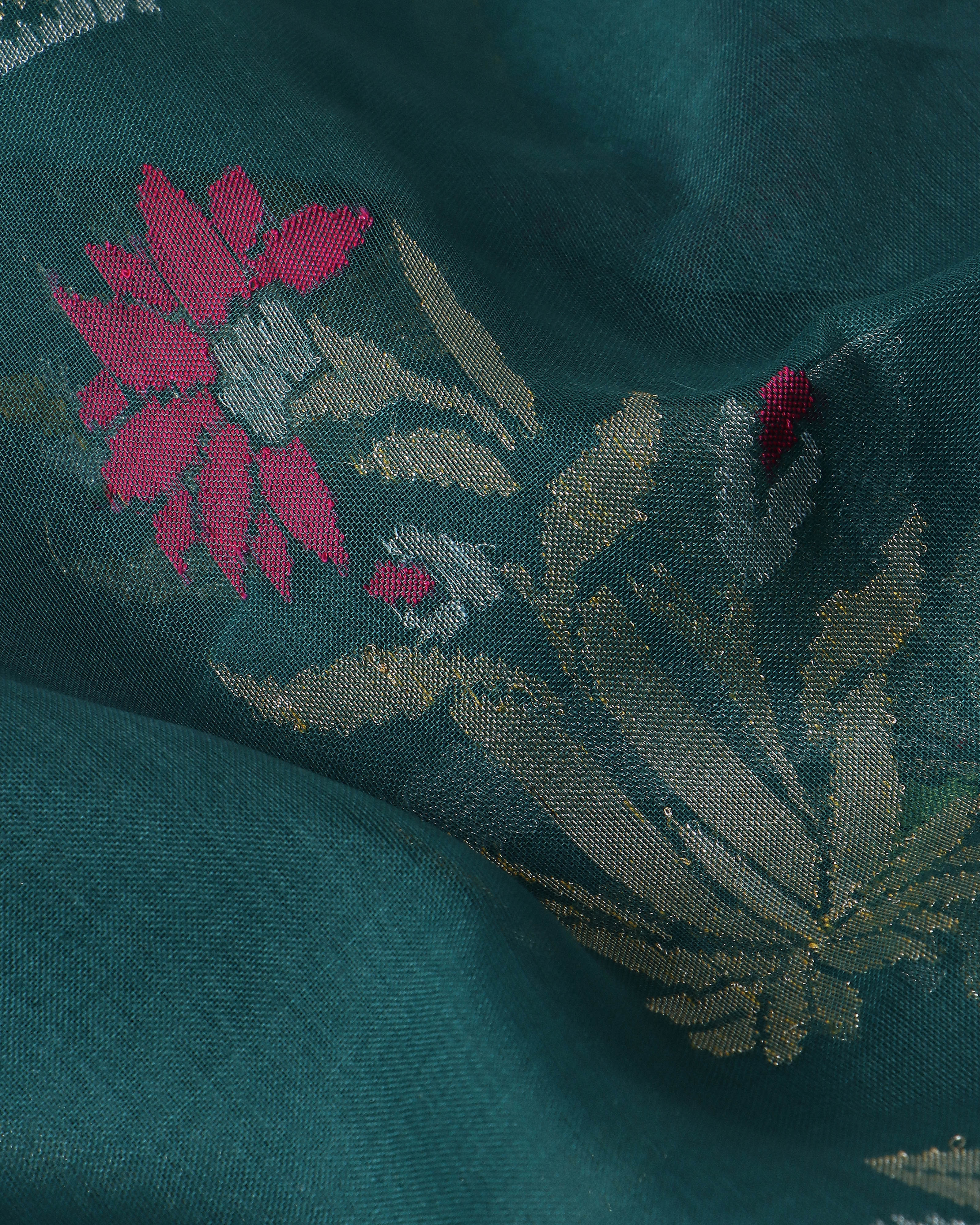 Reeha Banarasi Jamdani Silk Cotton Saree