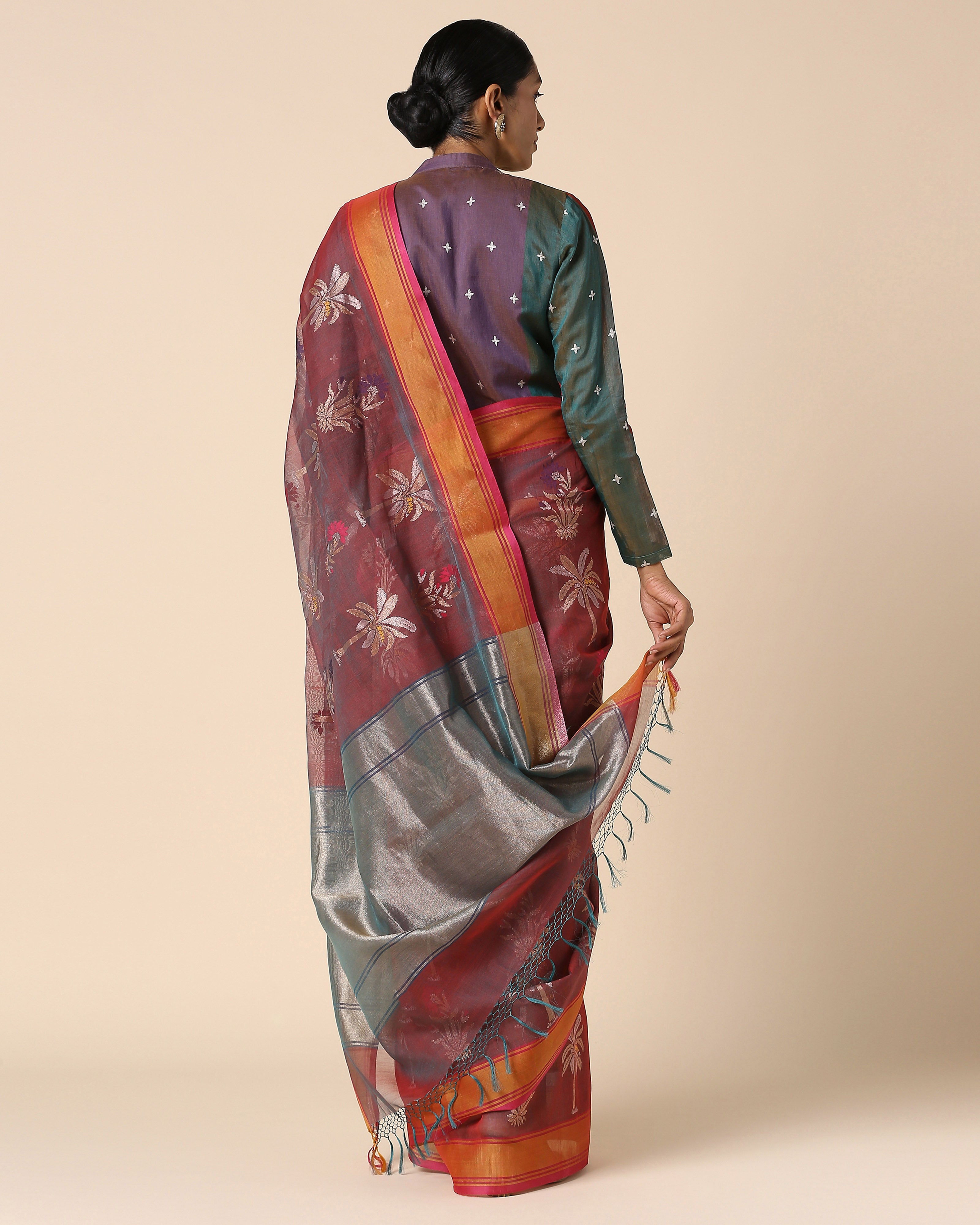 Reeha Banarasi Jamdani Silk Cotton Saree