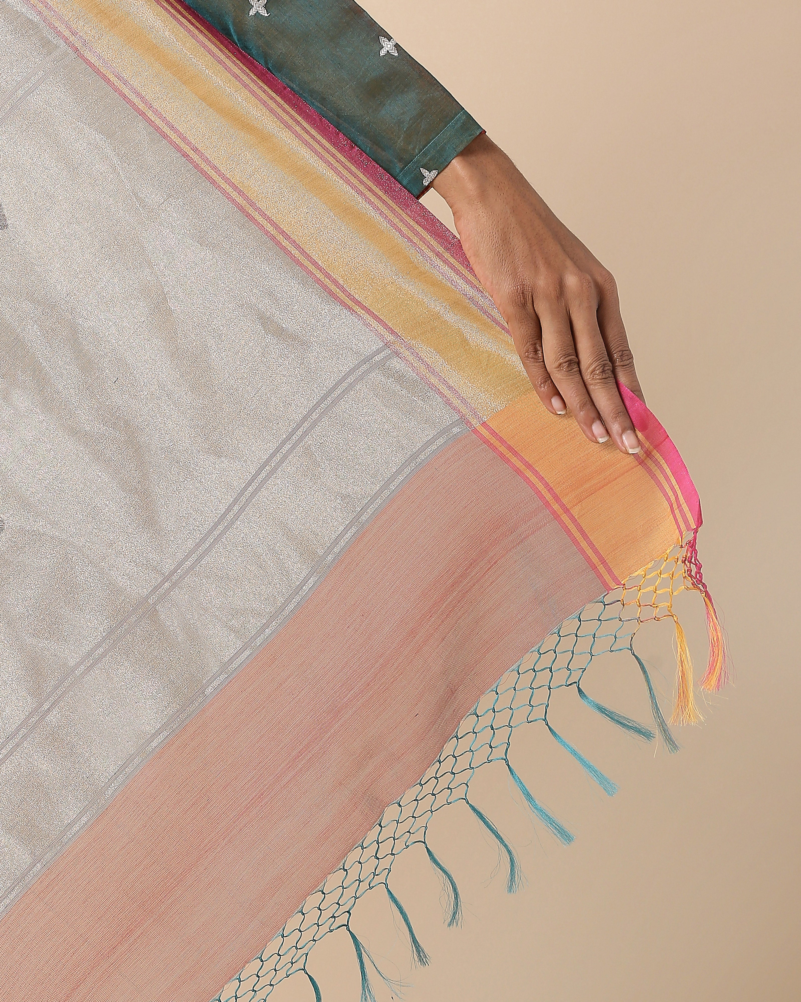 Reeha Banarasi Jamdani Silk Cotton Saree