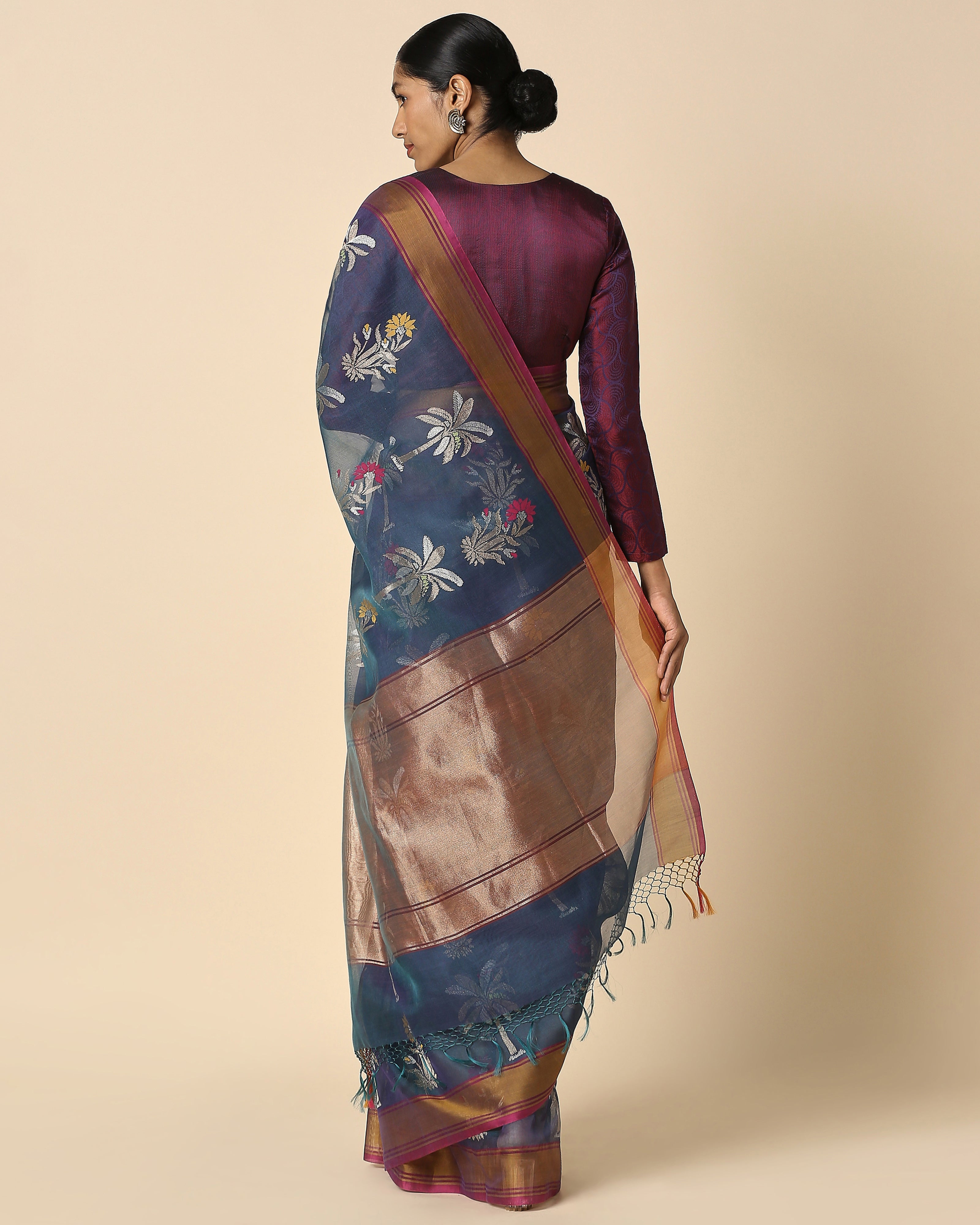 Reeha Banarasi Jamdani Silk Cotton Saree